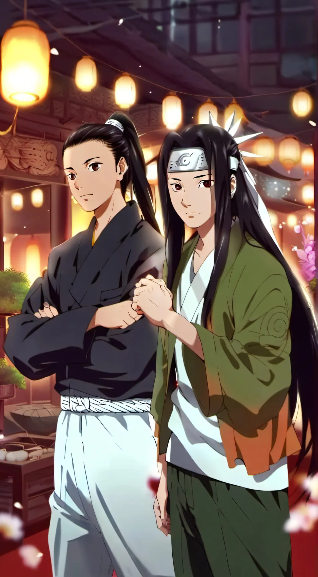 ai character: neji x shikamaru  background