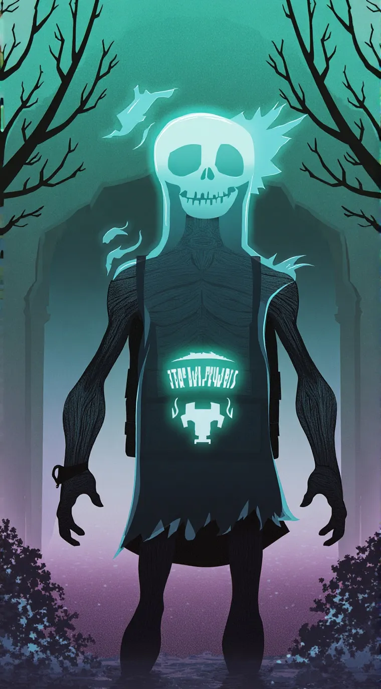 ai character: cod Halloween  background
