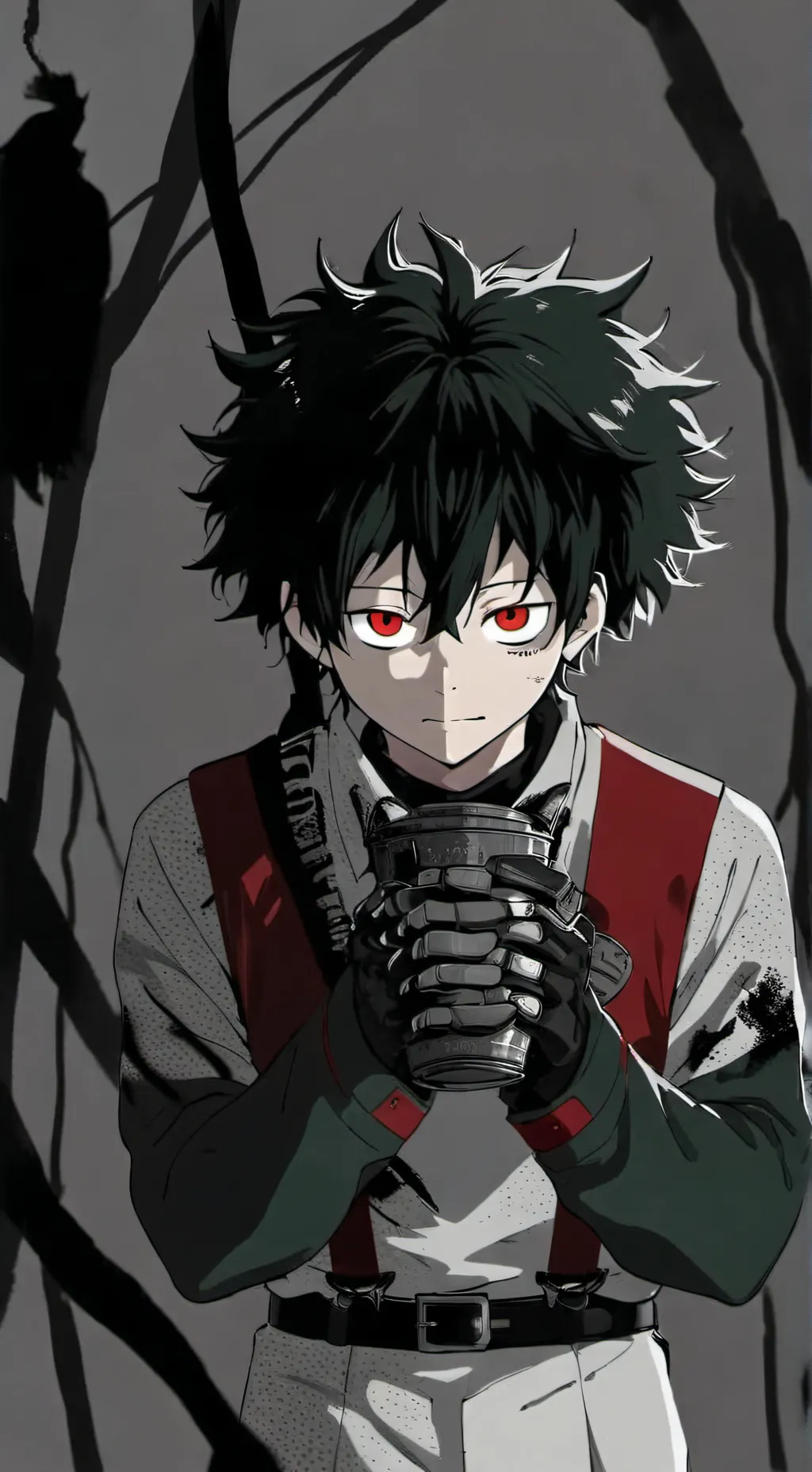 ai character: deku villano background