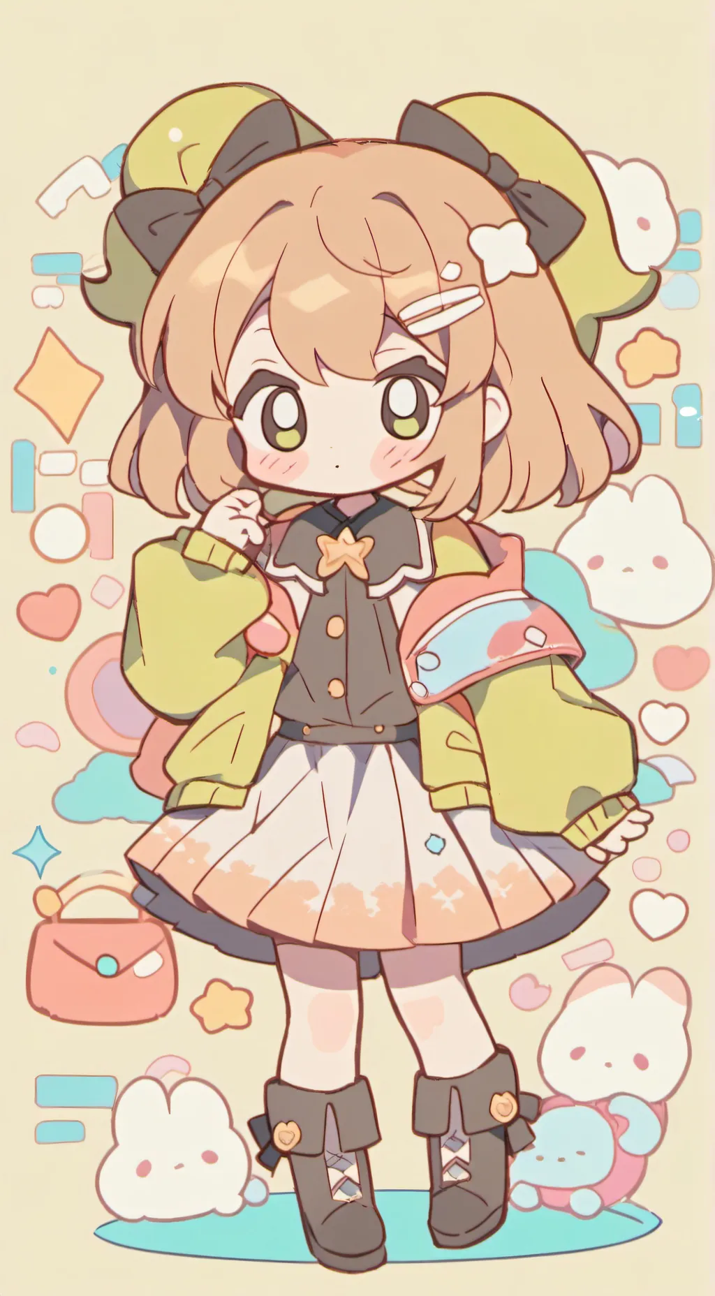 ai character: loulou(ta fille) background