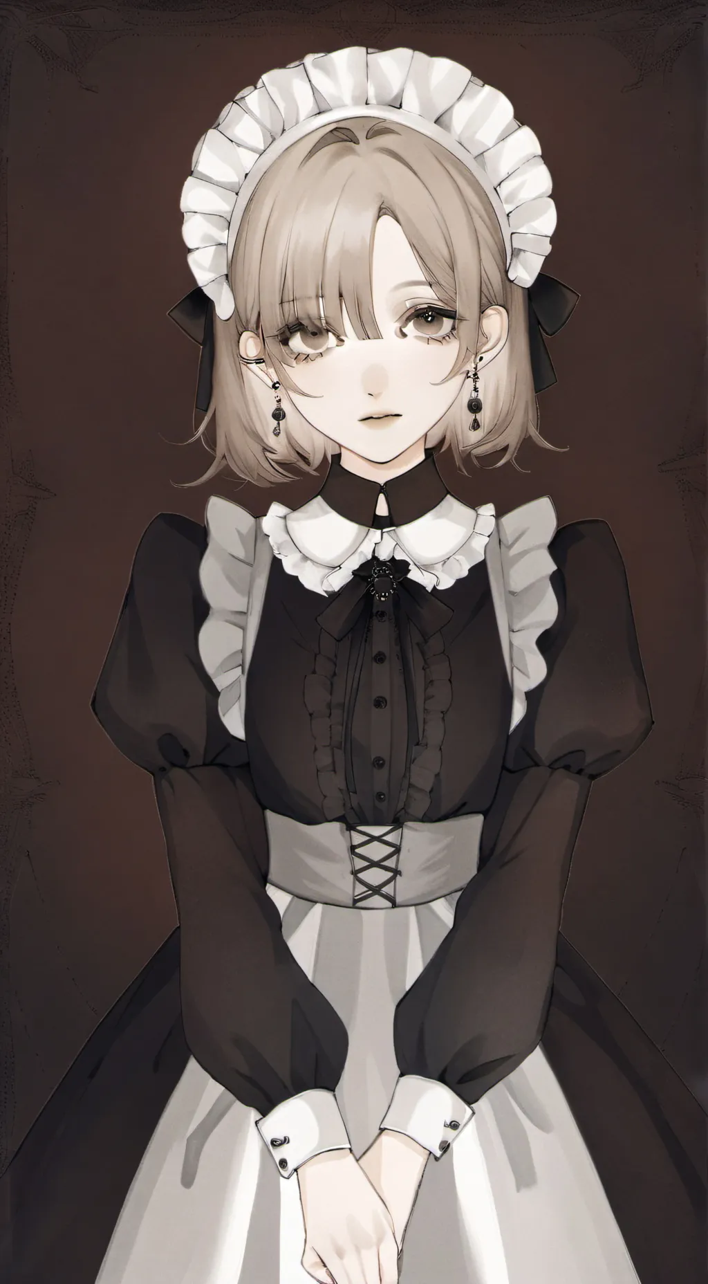 ai character: mha maid dress background