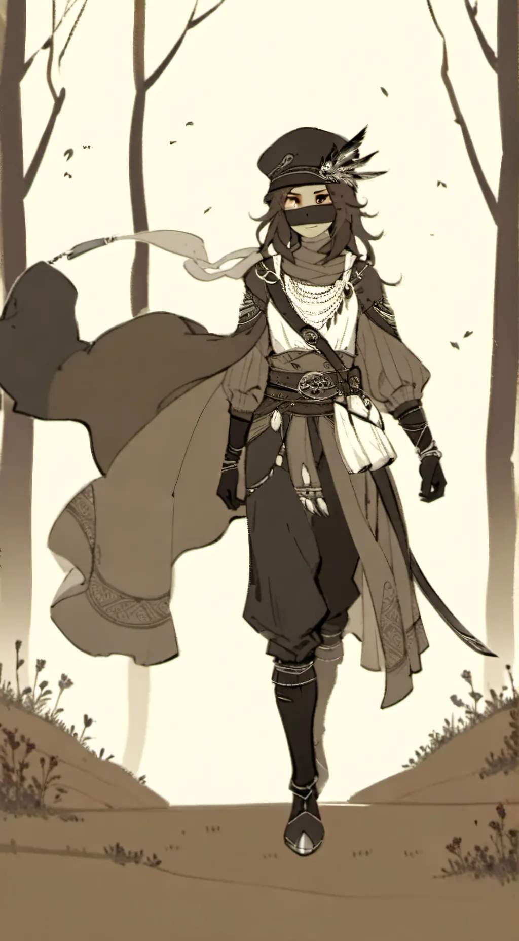 ai character: one piece  background