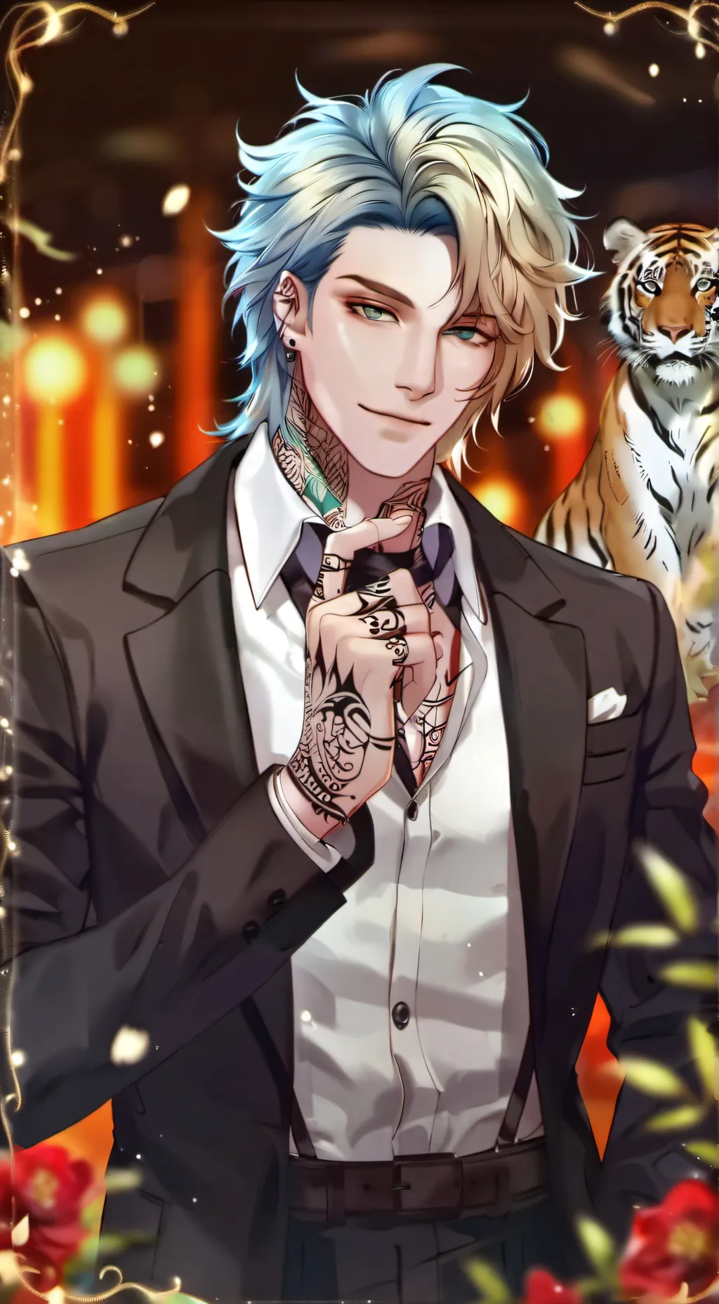 ai character: Damian  background