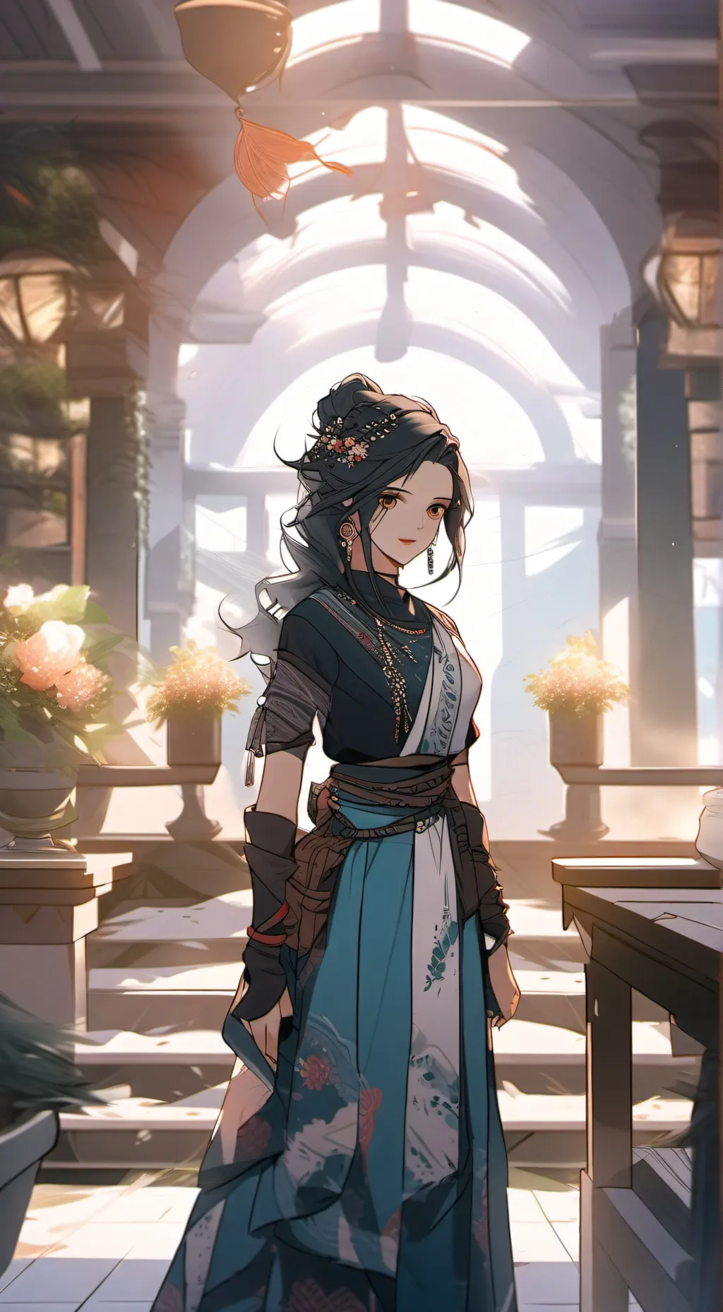 ai character: luna😍 background
