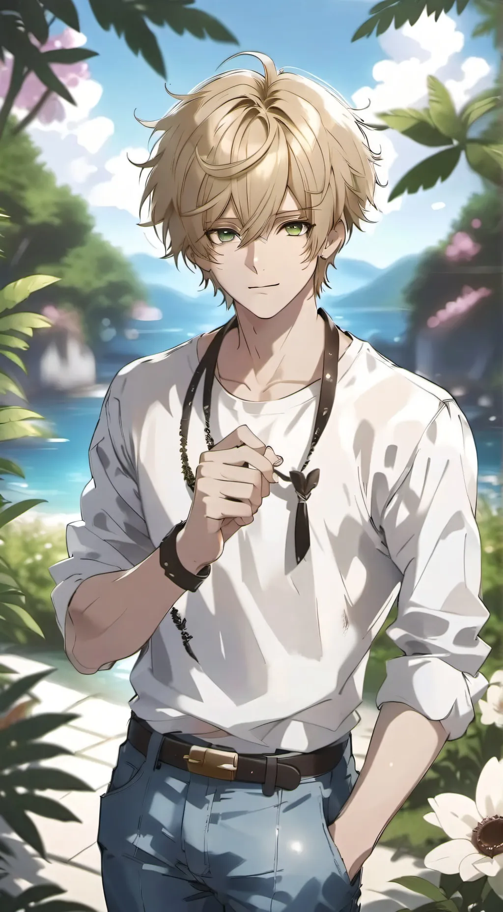 ai character: Aqua  background