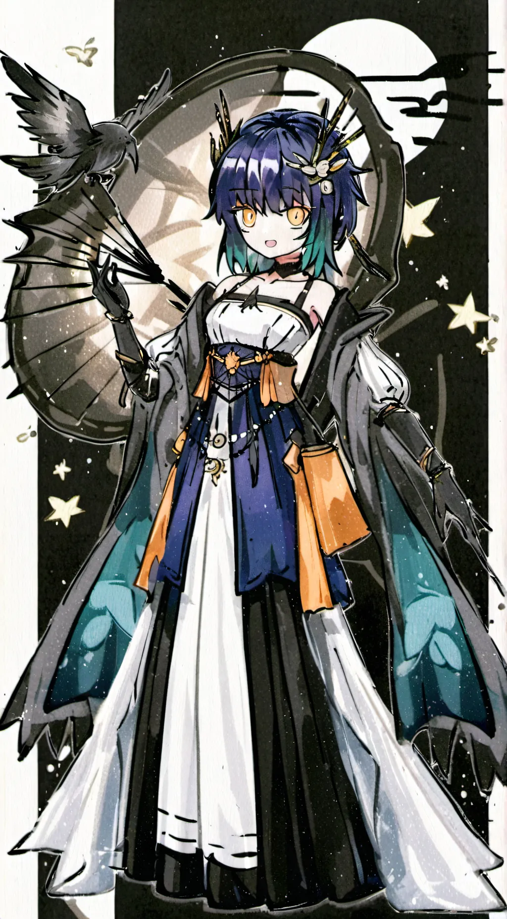 ai character: Luna background