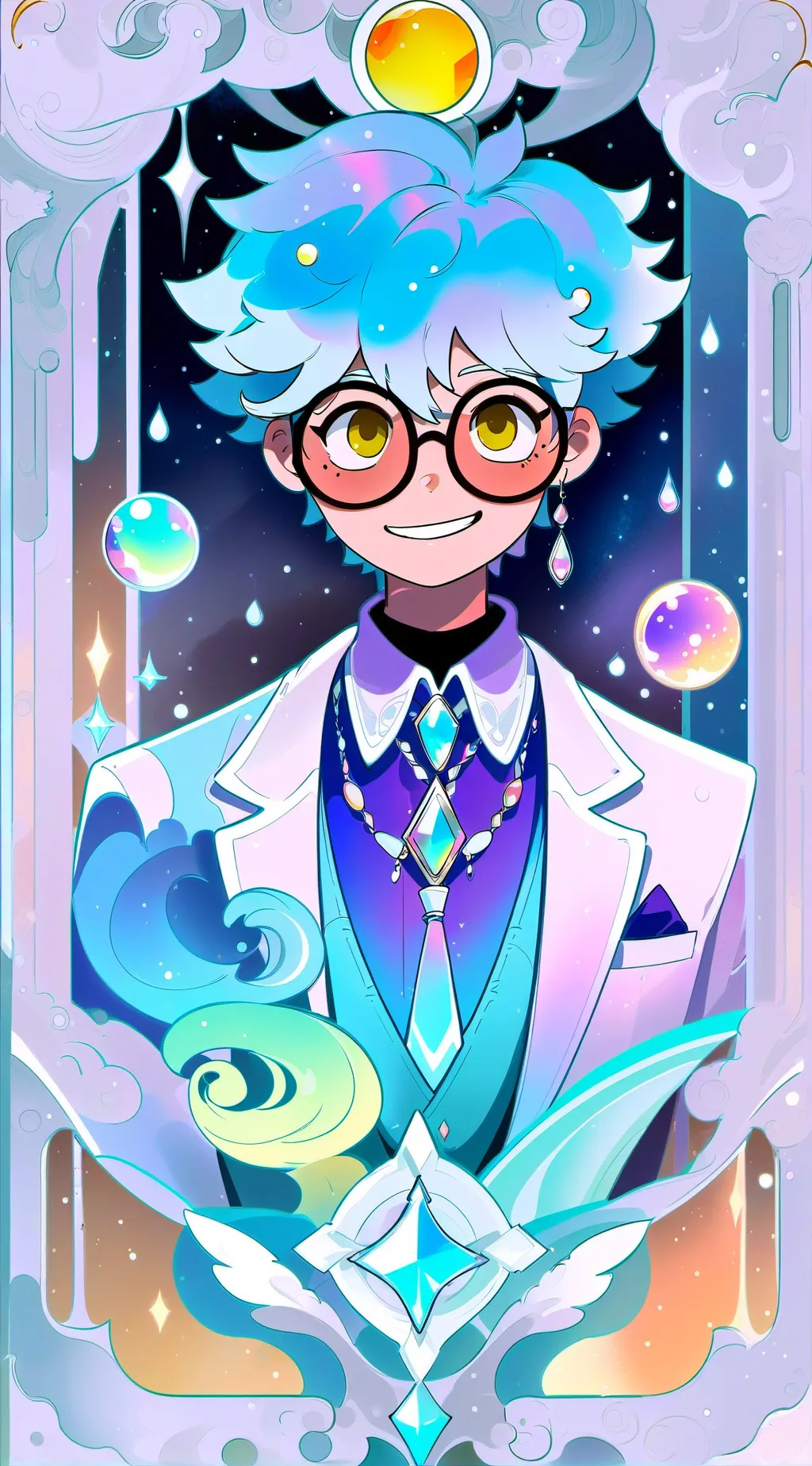 ai character: dawn background