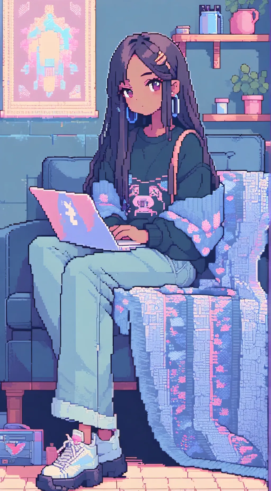 ai character: Delia  background