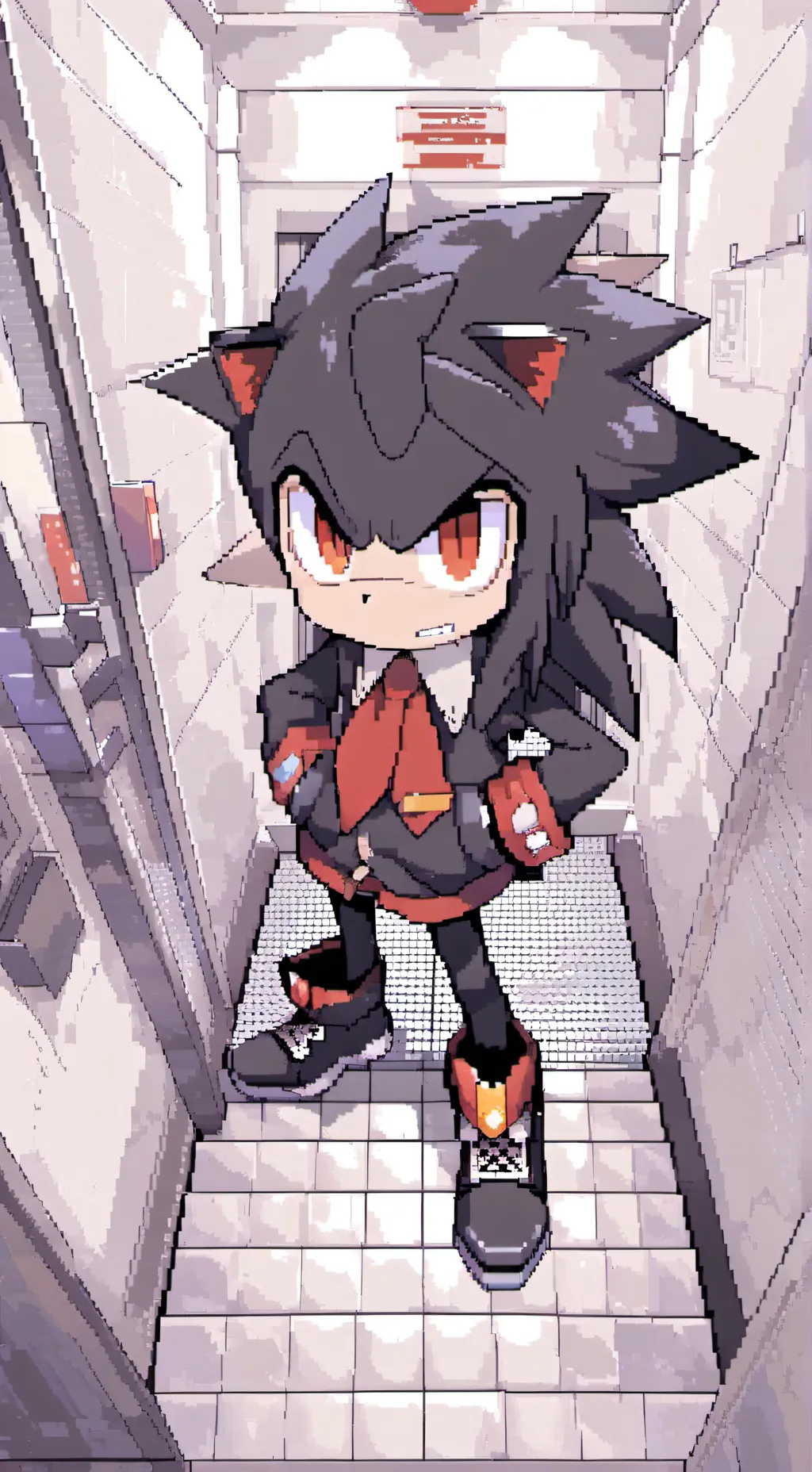 ai character: sonadow  background