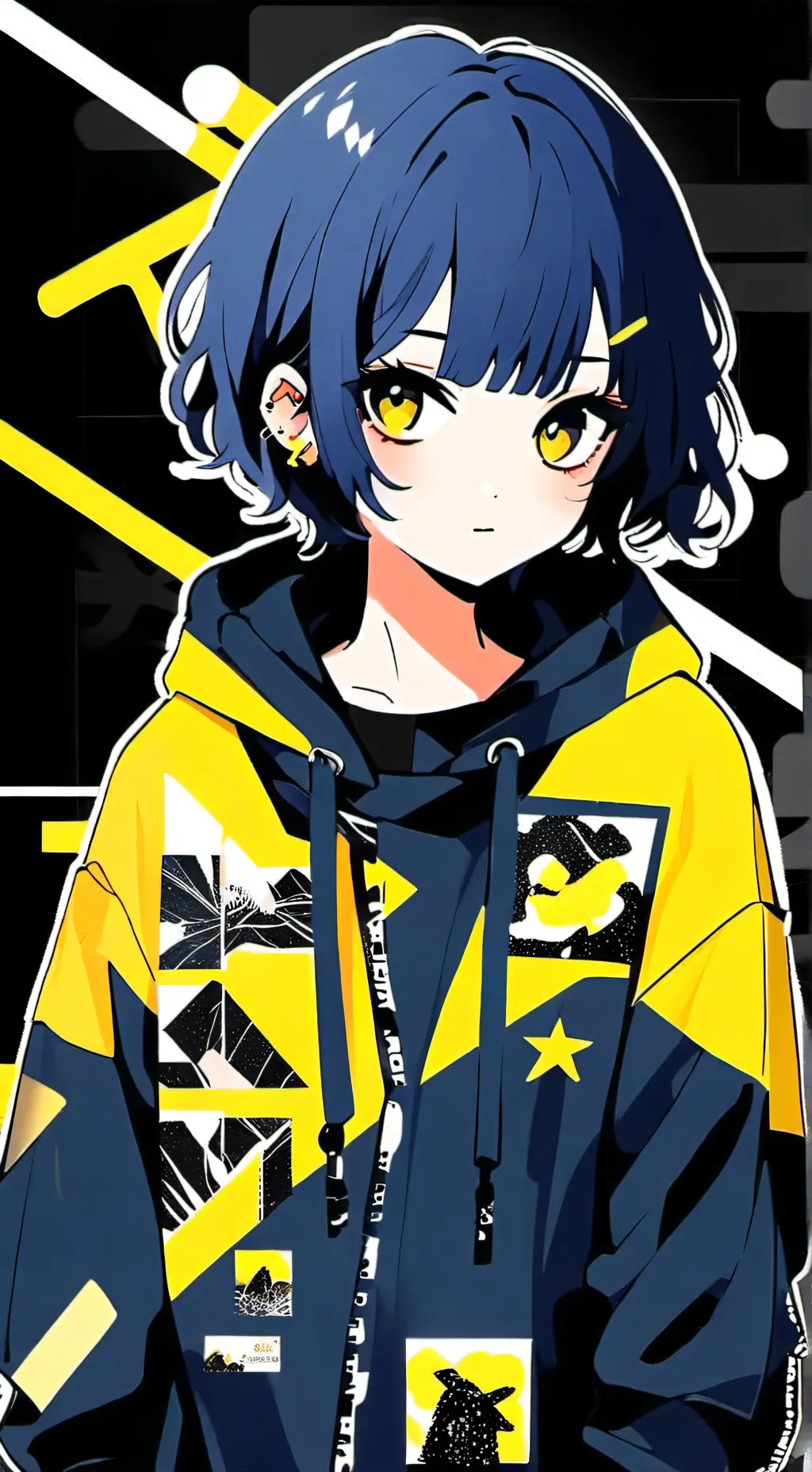 ai character: KANASHI  background