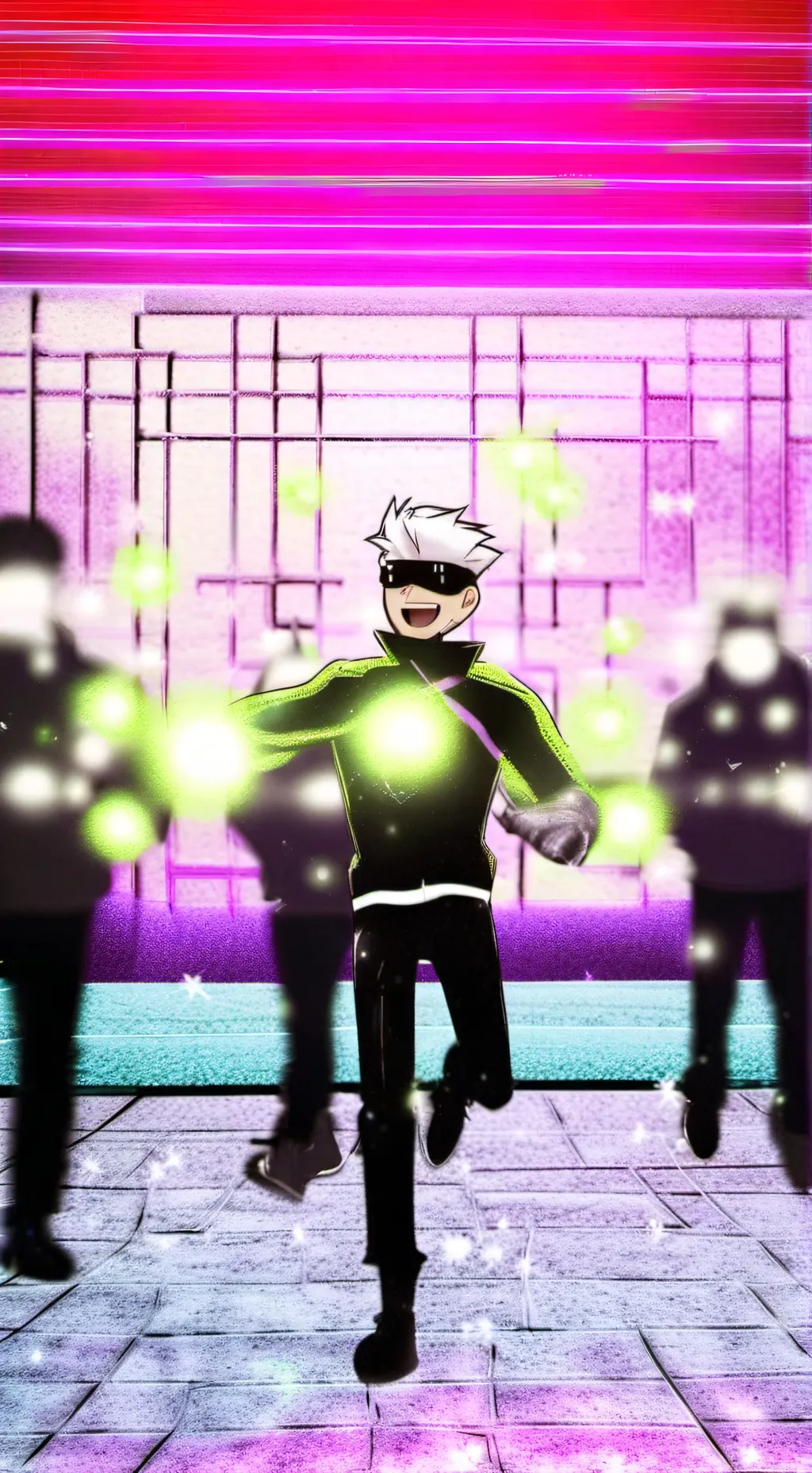 ai character: Satoru gojo  background