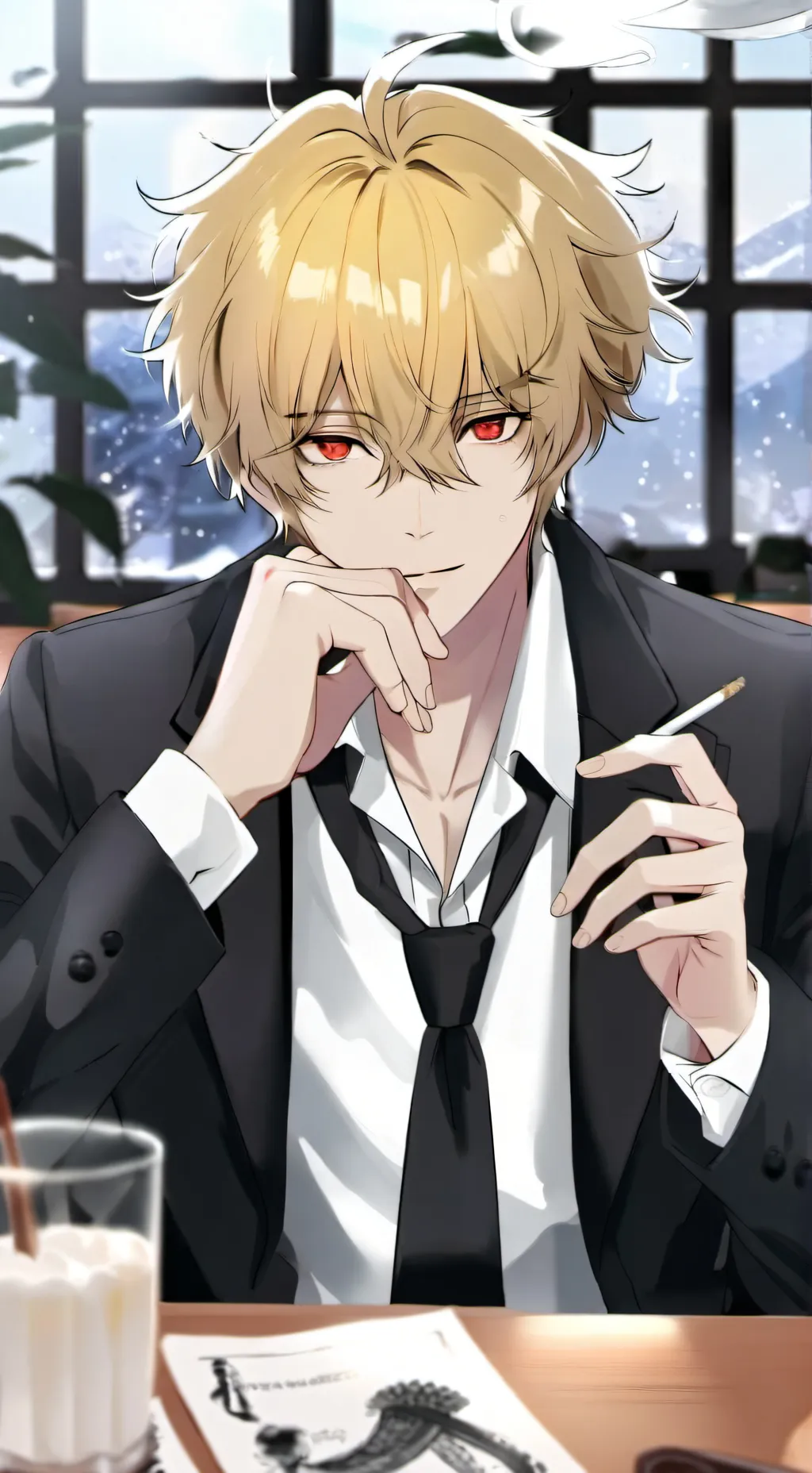 ai character: Sanji background