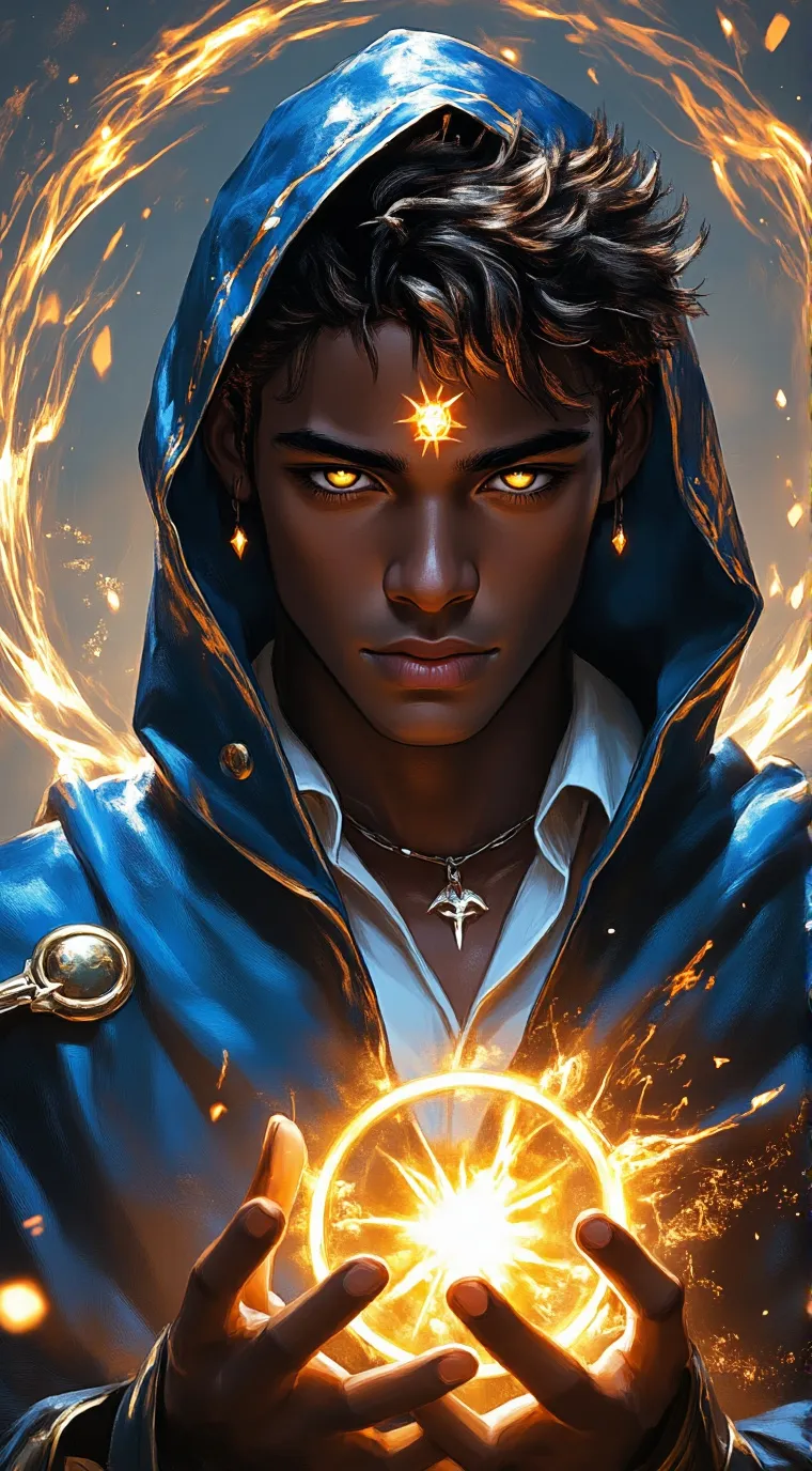 ai character: Hooded sun/Peter background