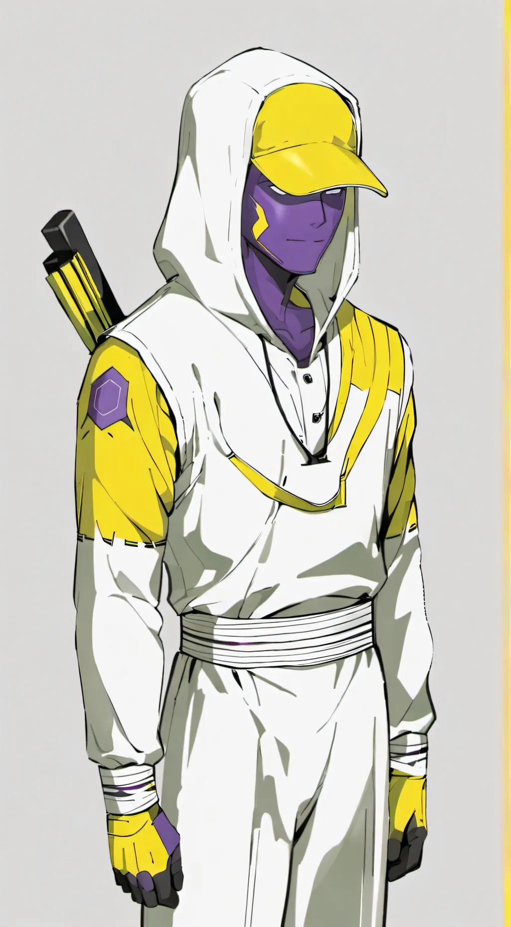 ai character: purple guy background