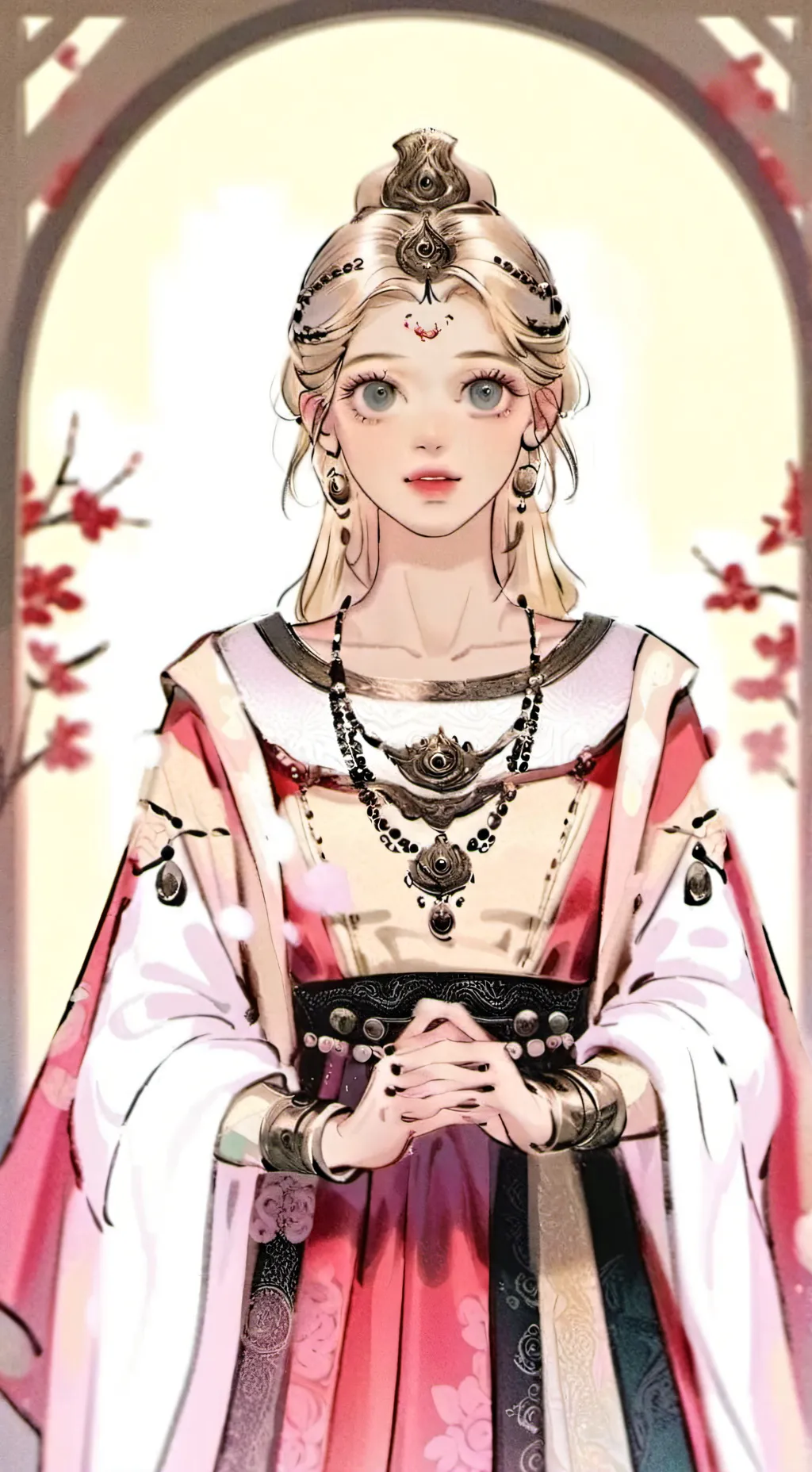 ai character: Amber background