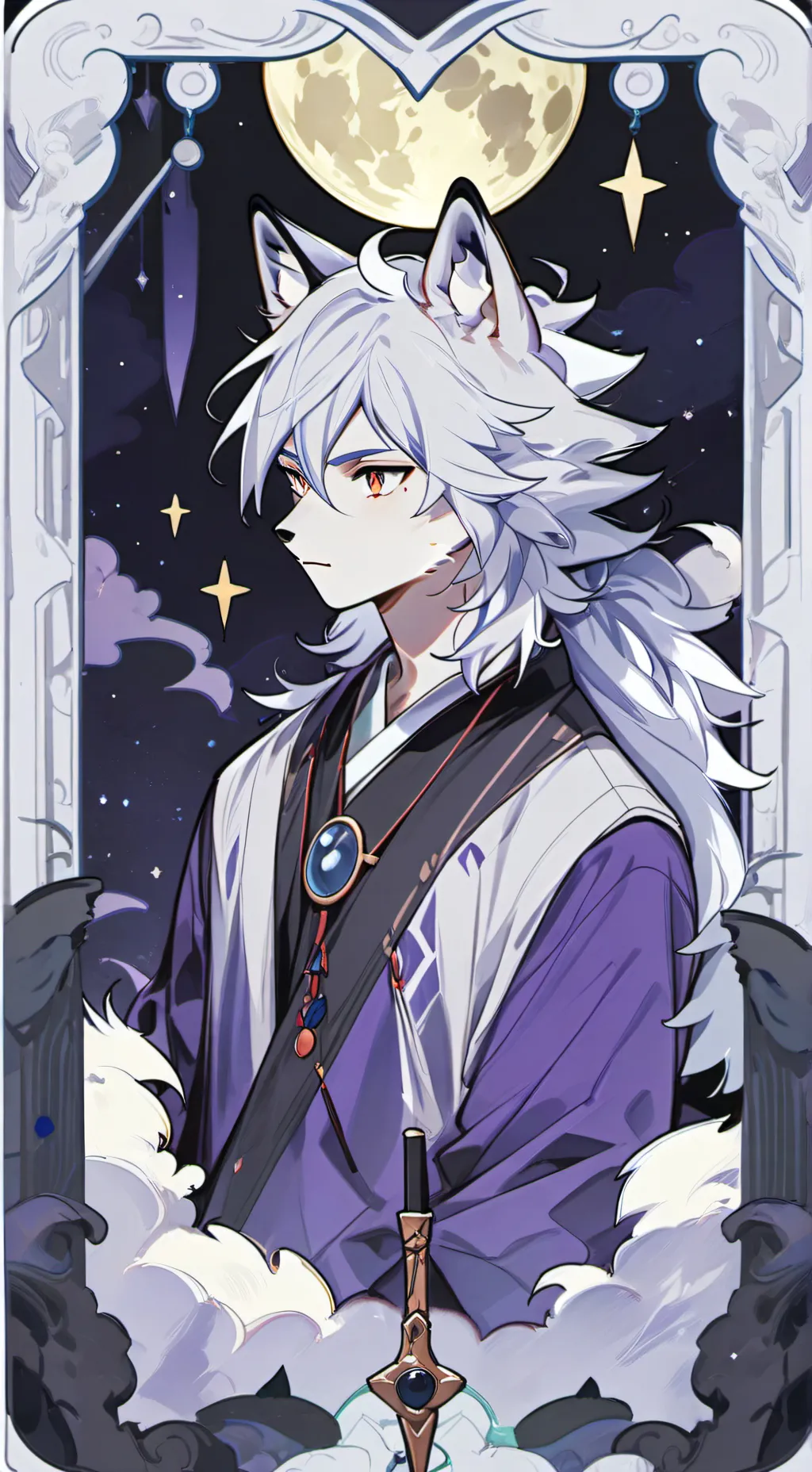 ai character: Moonlight Howler background