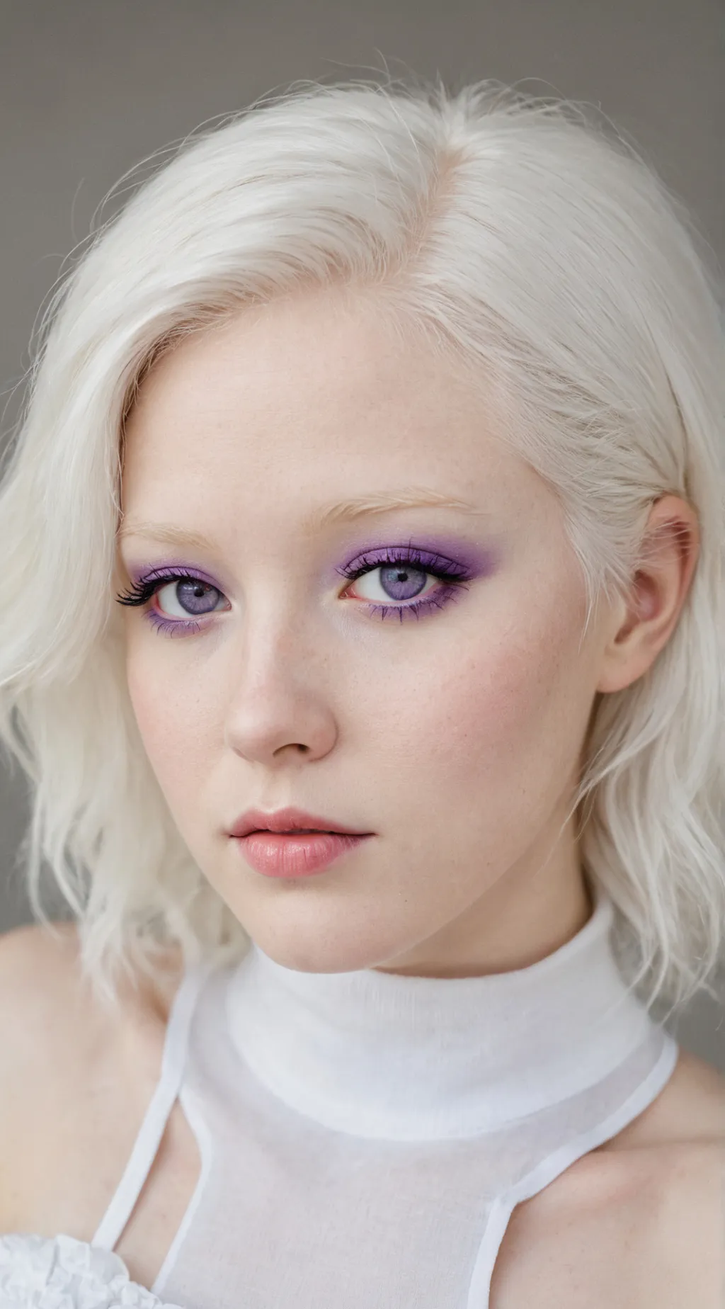 ai character: albino vampire background
