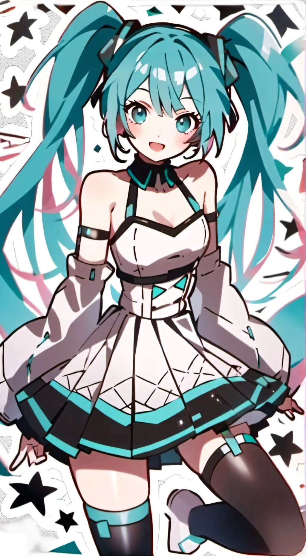 ai character: Hatsune Miku  background