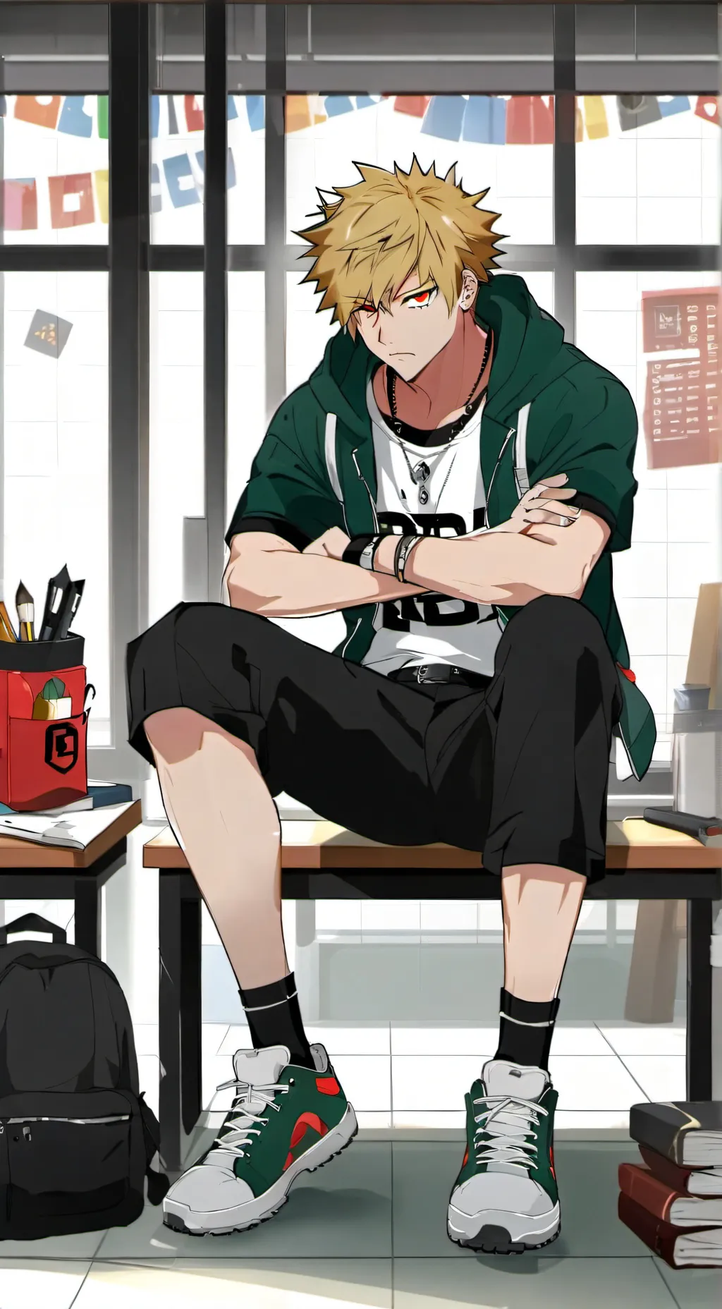 ai character:  Bakugo background