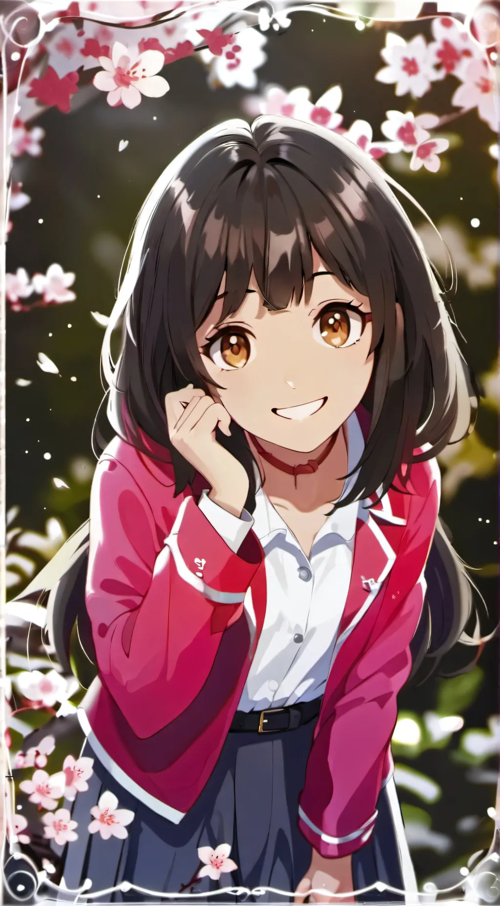 ai character: rose background