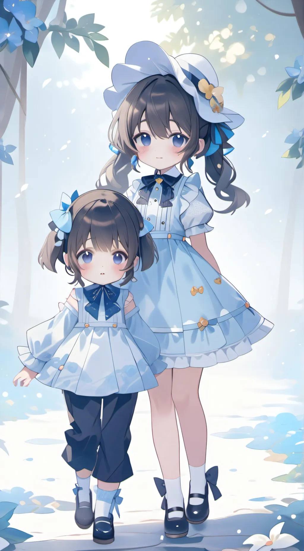 ai character: Babysitter and sis background