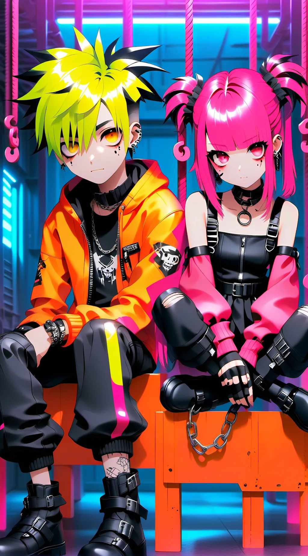 ai character: Clara & Connor background