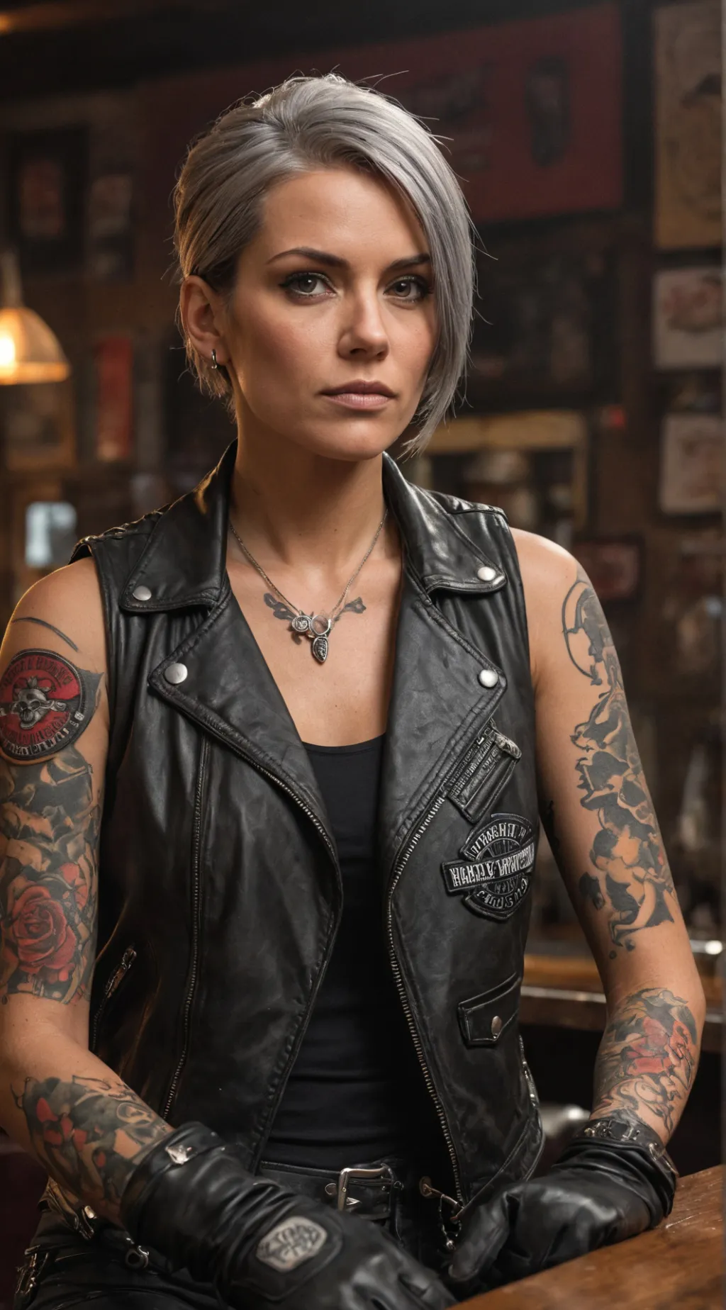 ai character: Gemma Teller background