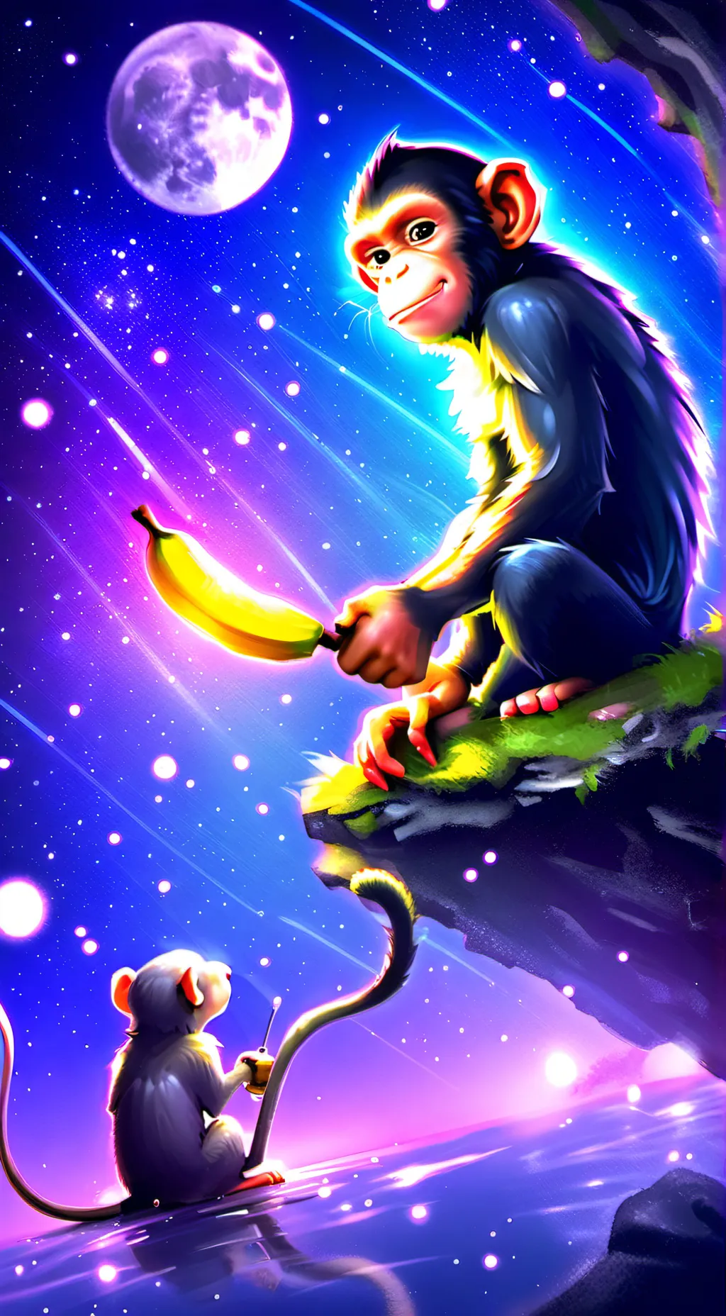 ai character: monkeys realm background