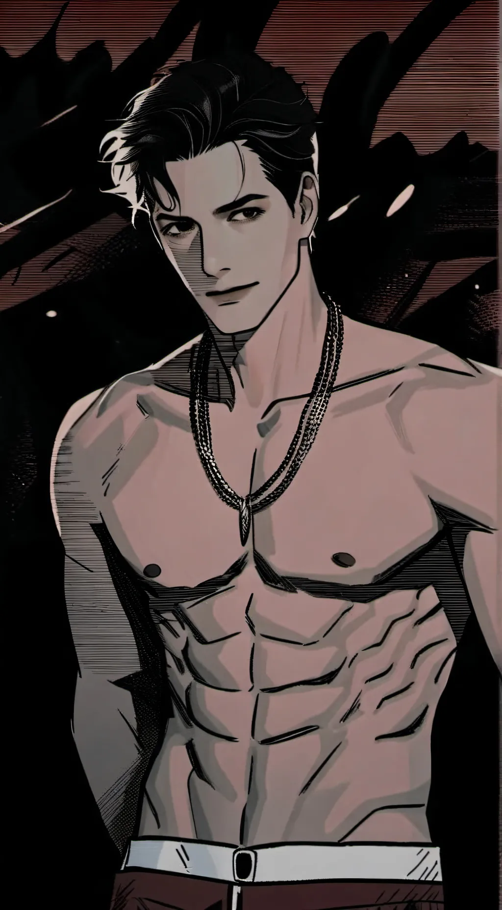 ai character: Comic background