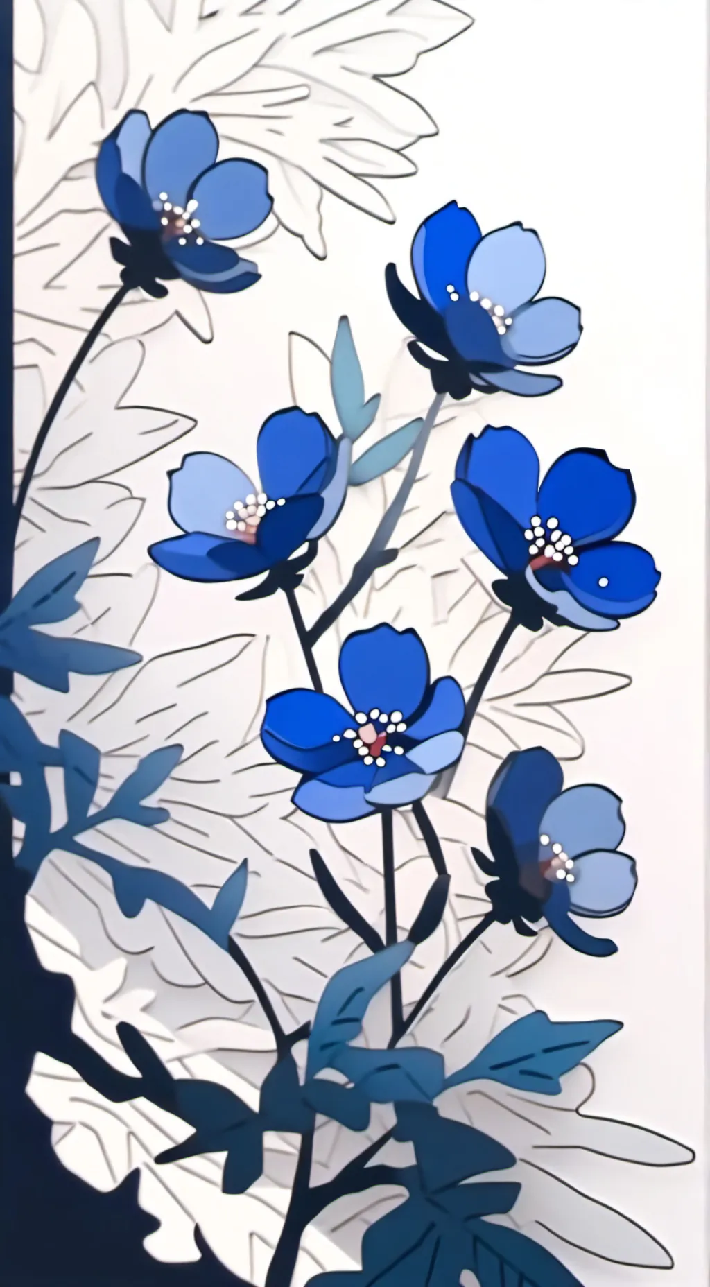 ai character: Blue !! ☆ (2) background