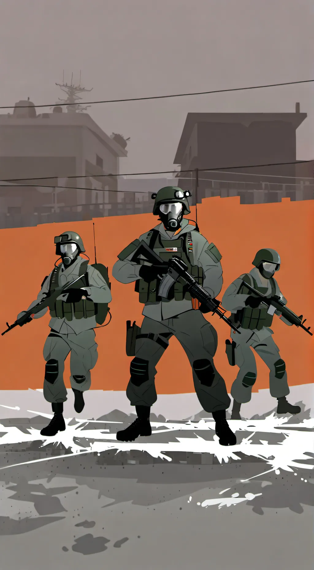 ai character: World War 3 background
