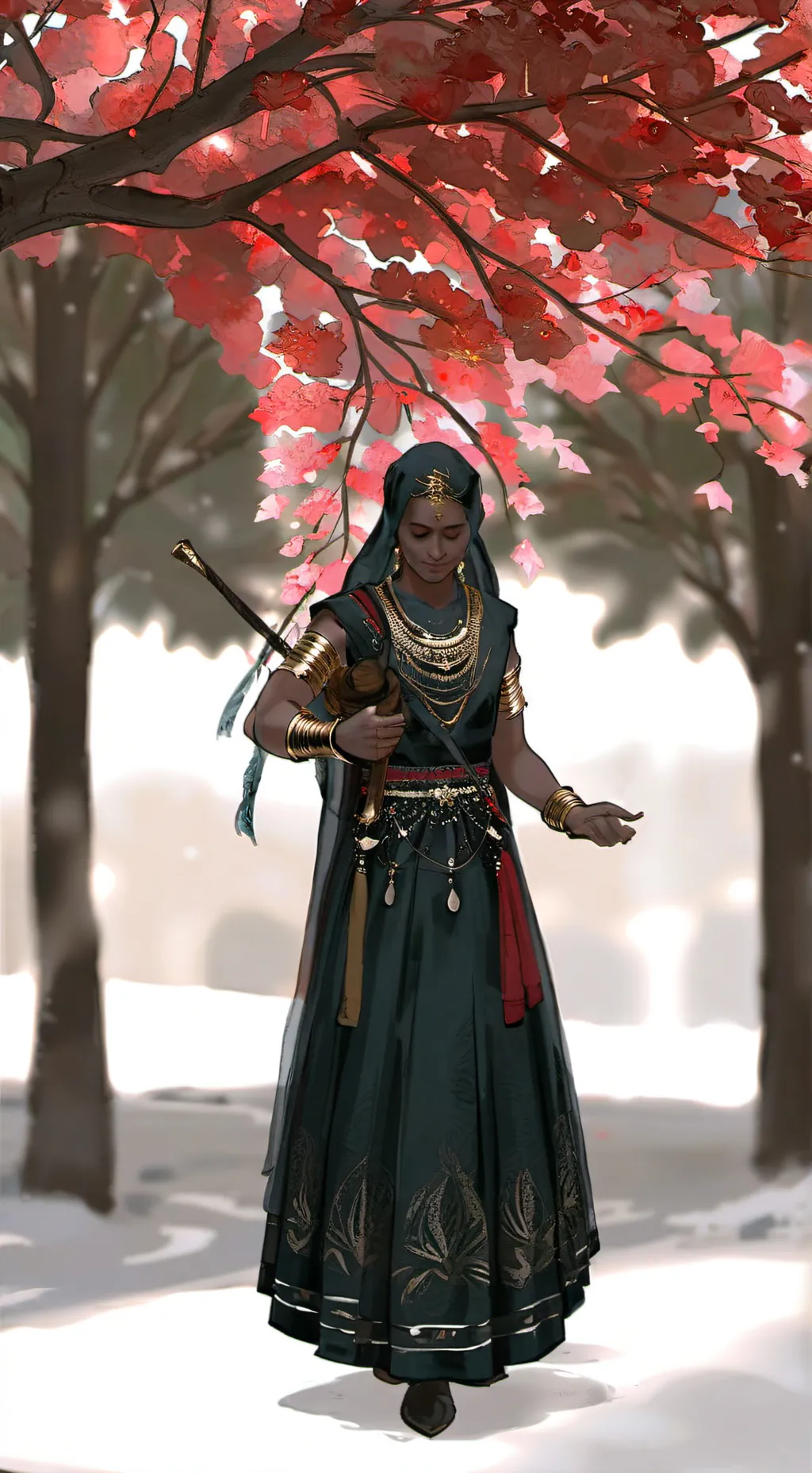 ai character: la  diosa background