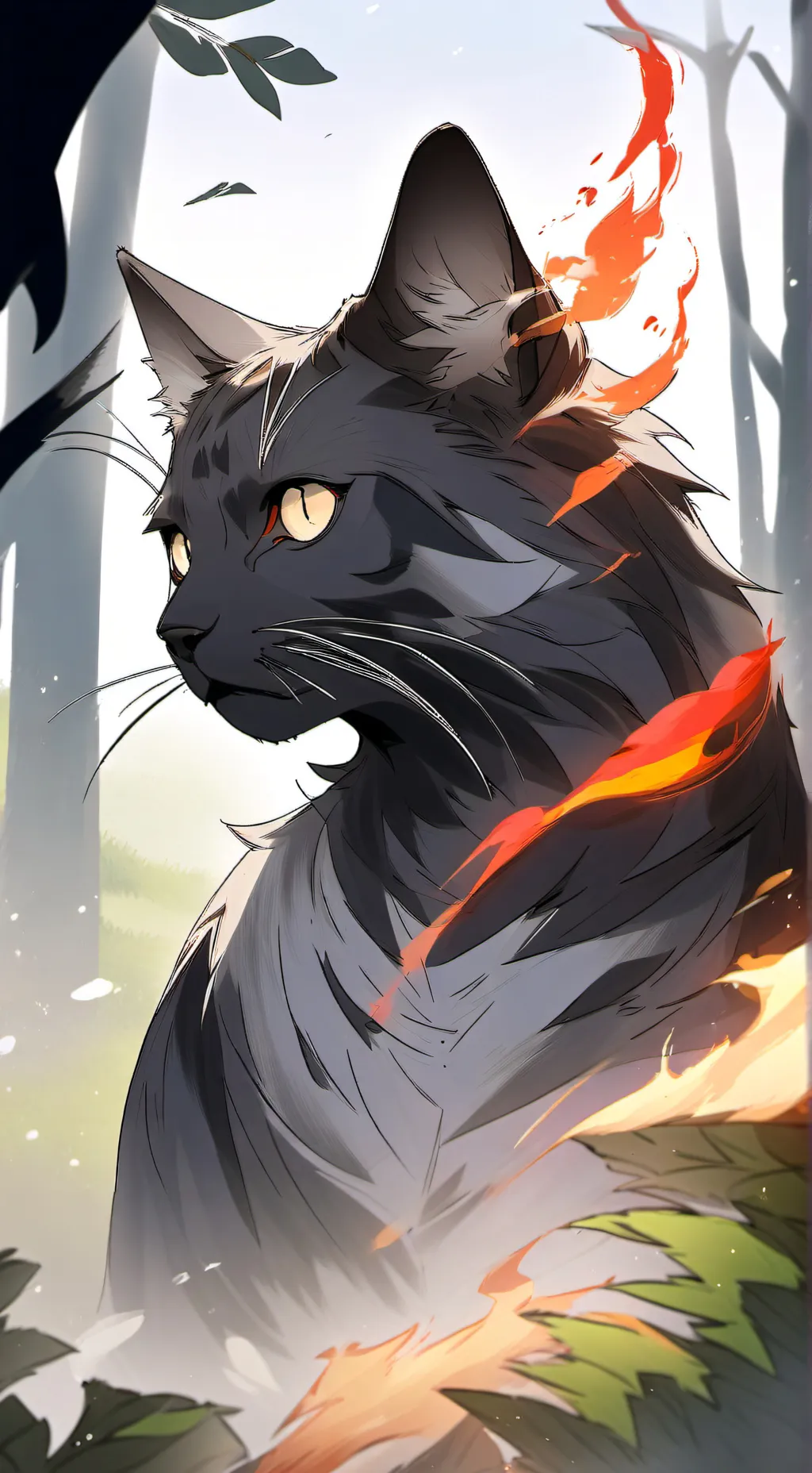 ai character: Seraphina🔥🐯 background
