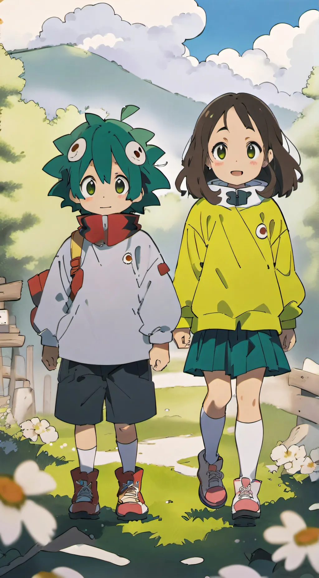 ai character: papasdeku y ochaco background