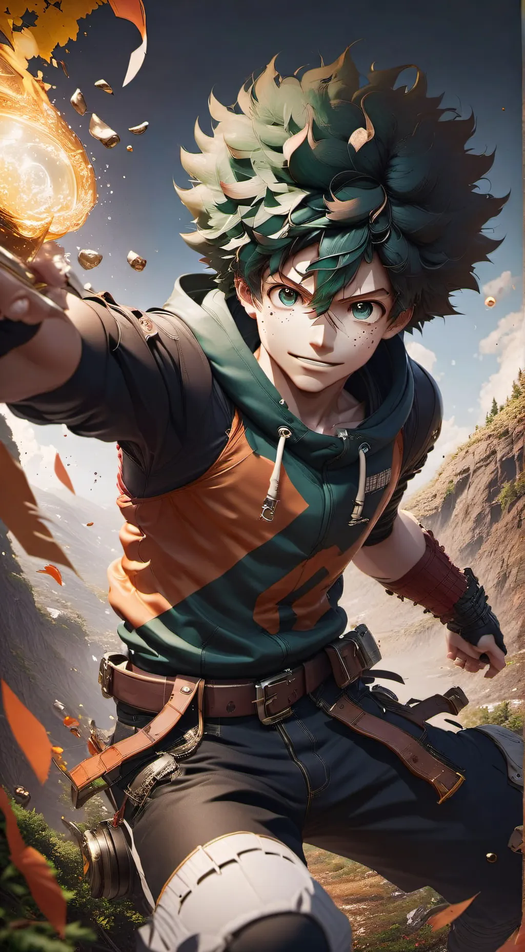 ai character: Deku background