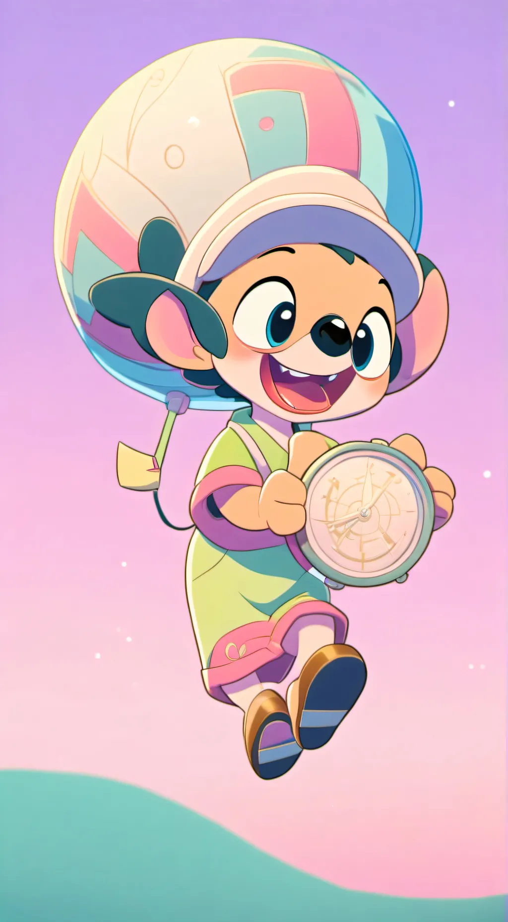 ai character: lilo and stitch  background