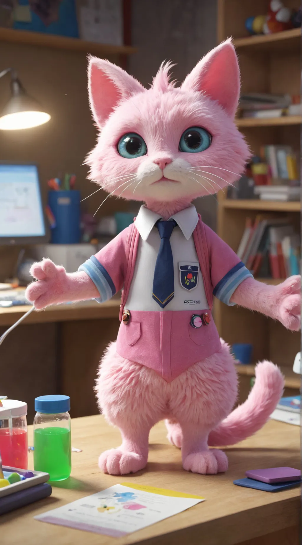 ai character: Purra background