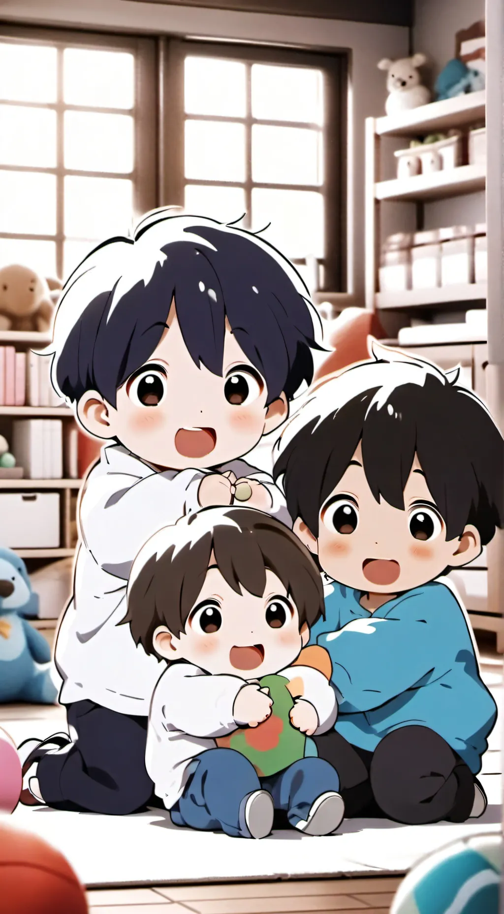 ai character: babies background