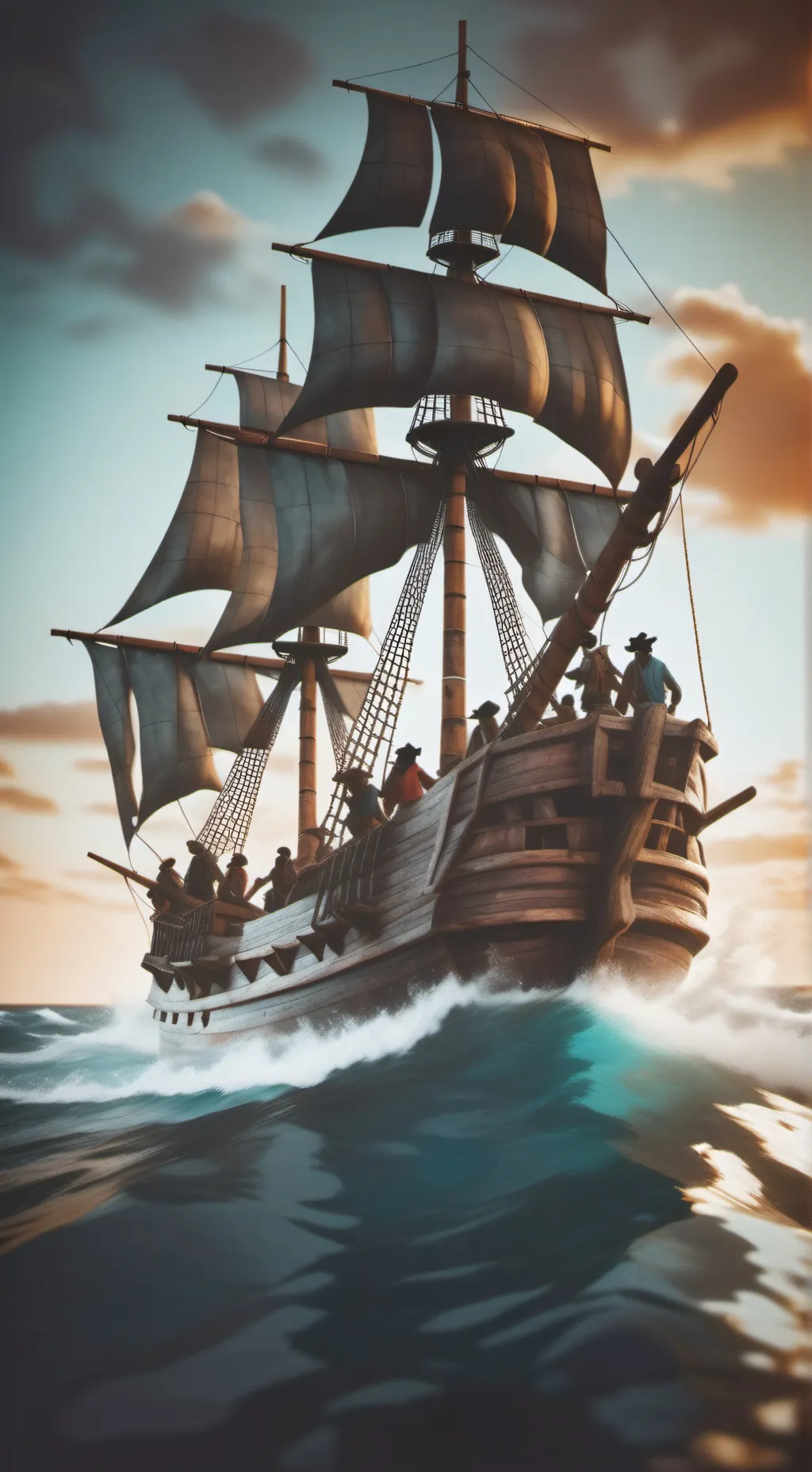 ai character: Never land  background