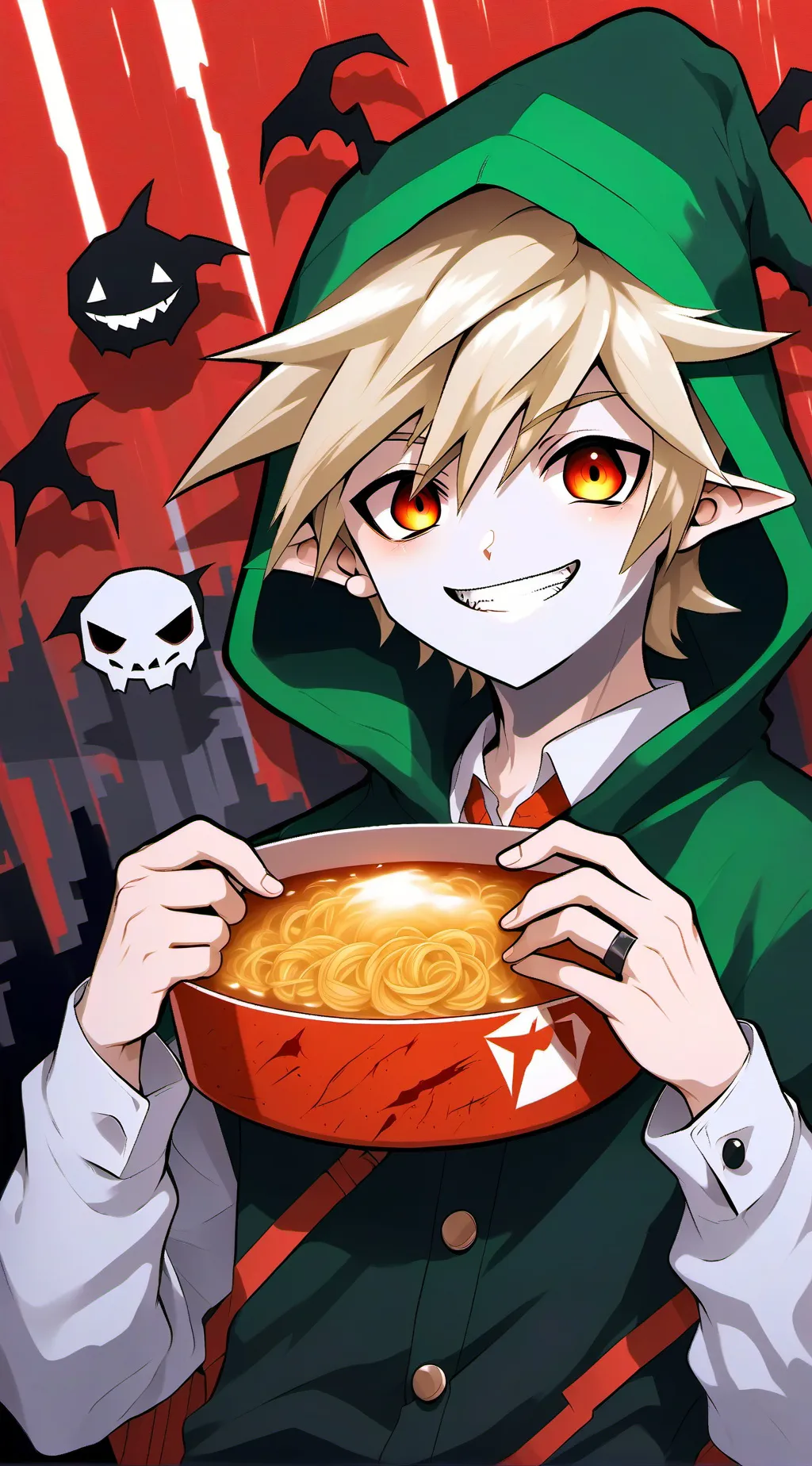 ai character: Ben drowned  background