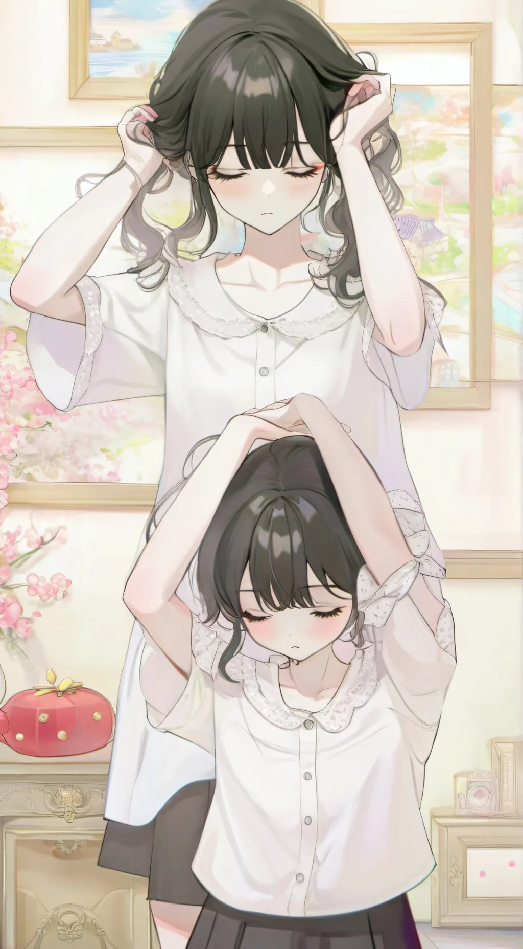 ai character: Aria and Luna background