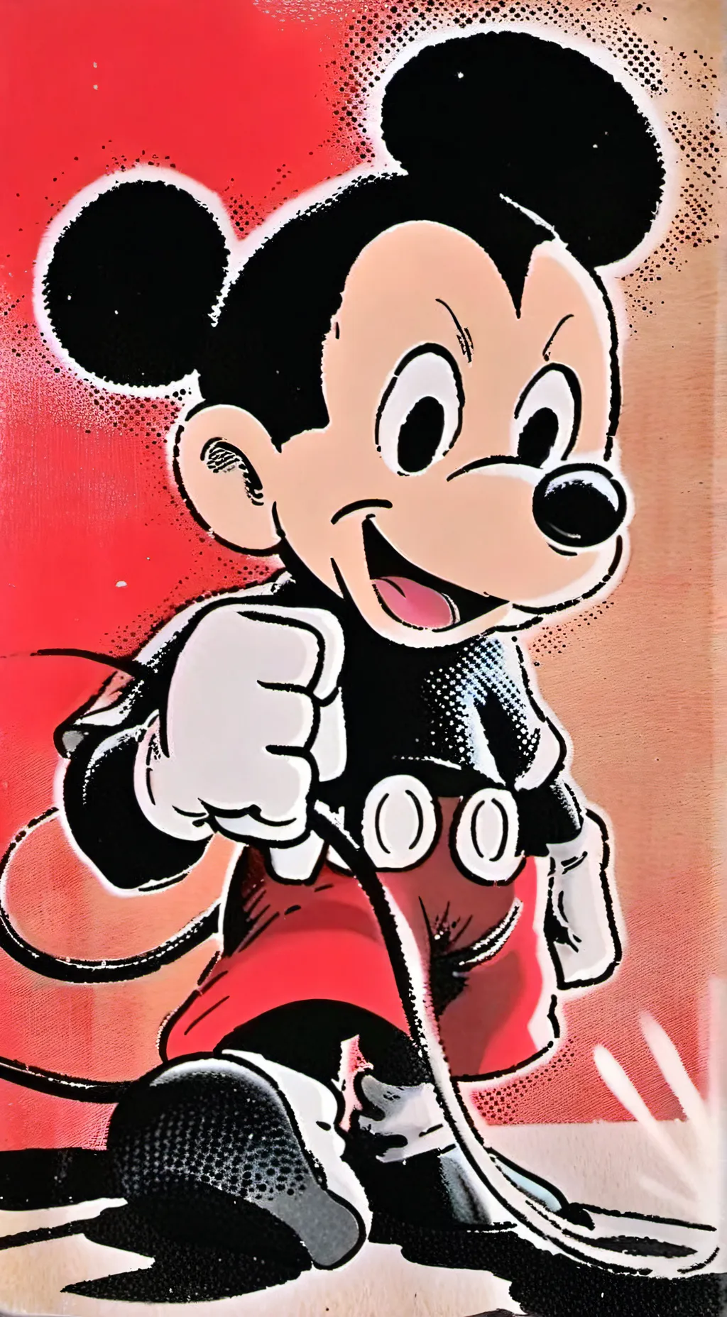 ai character: Mikie mouse background