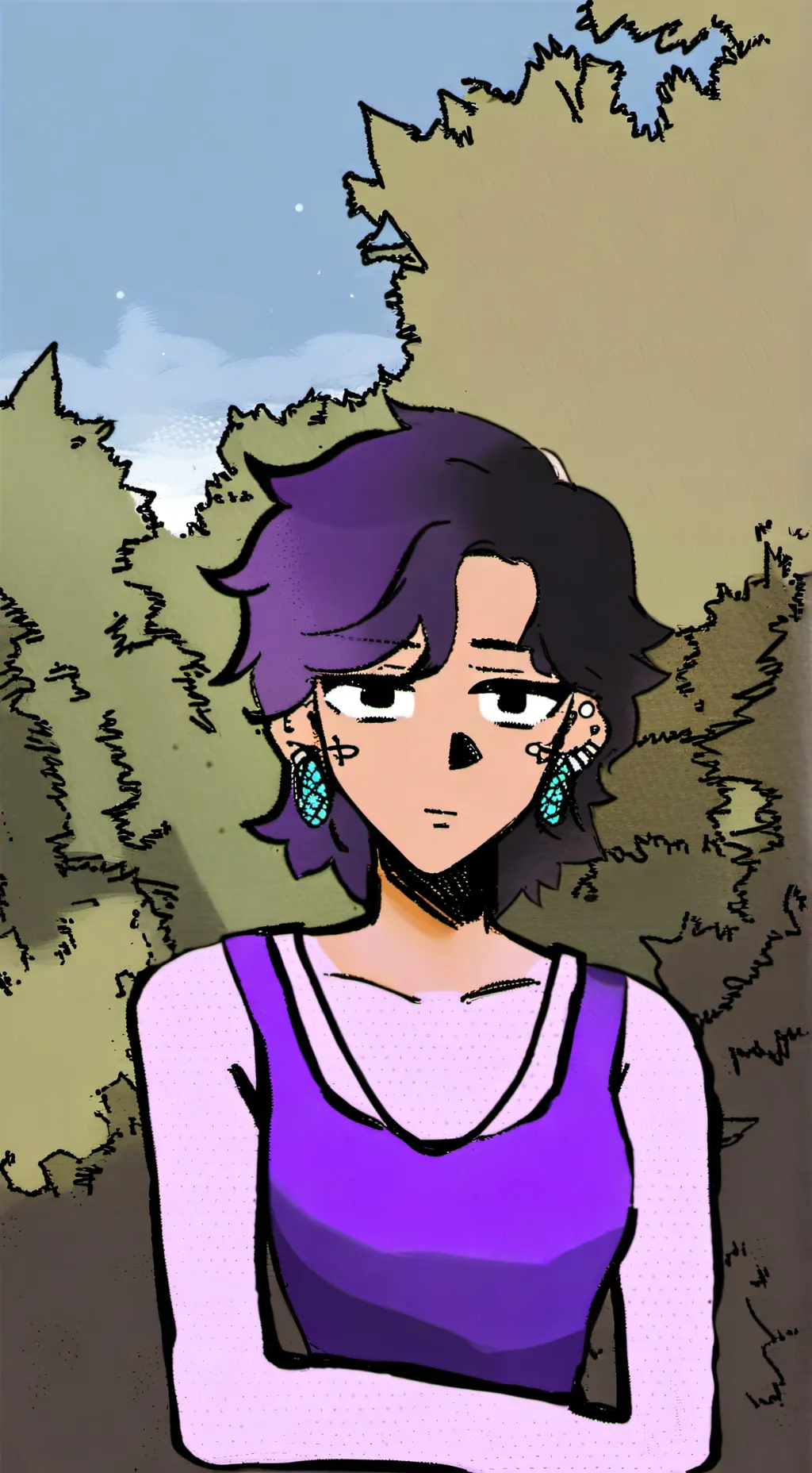 ai character: ava/not in use background