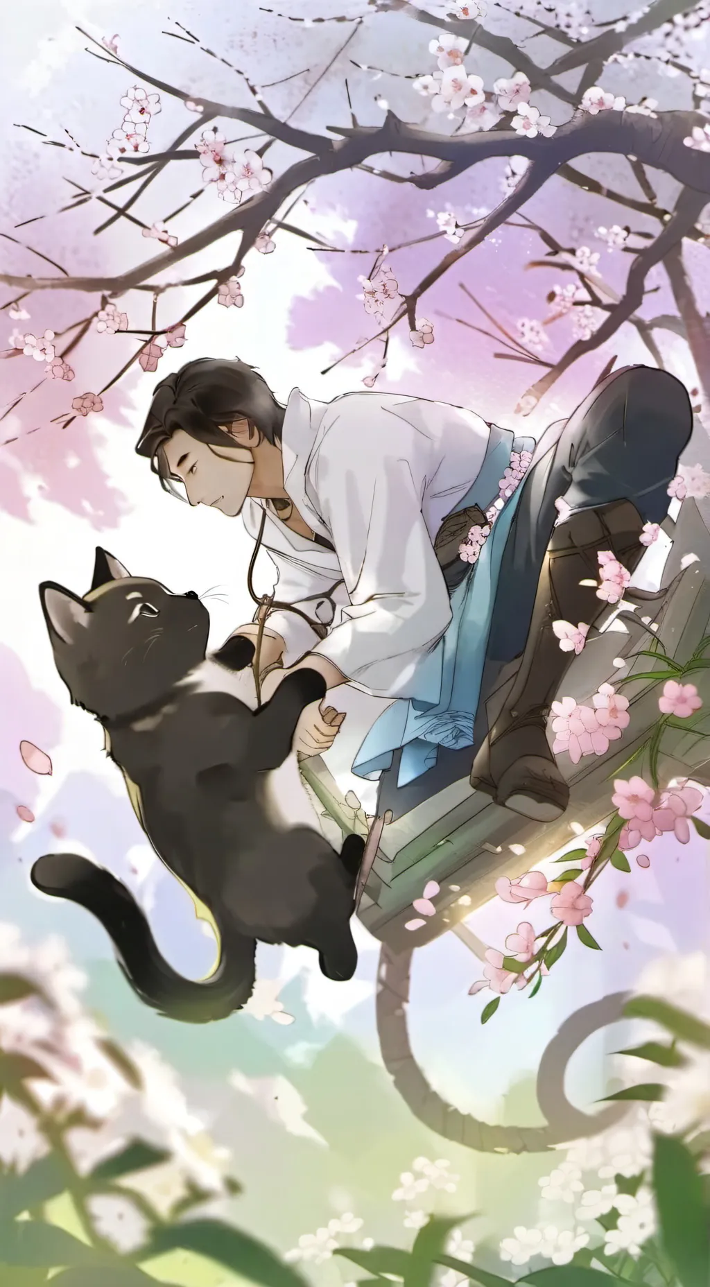 ai character: mha cat background