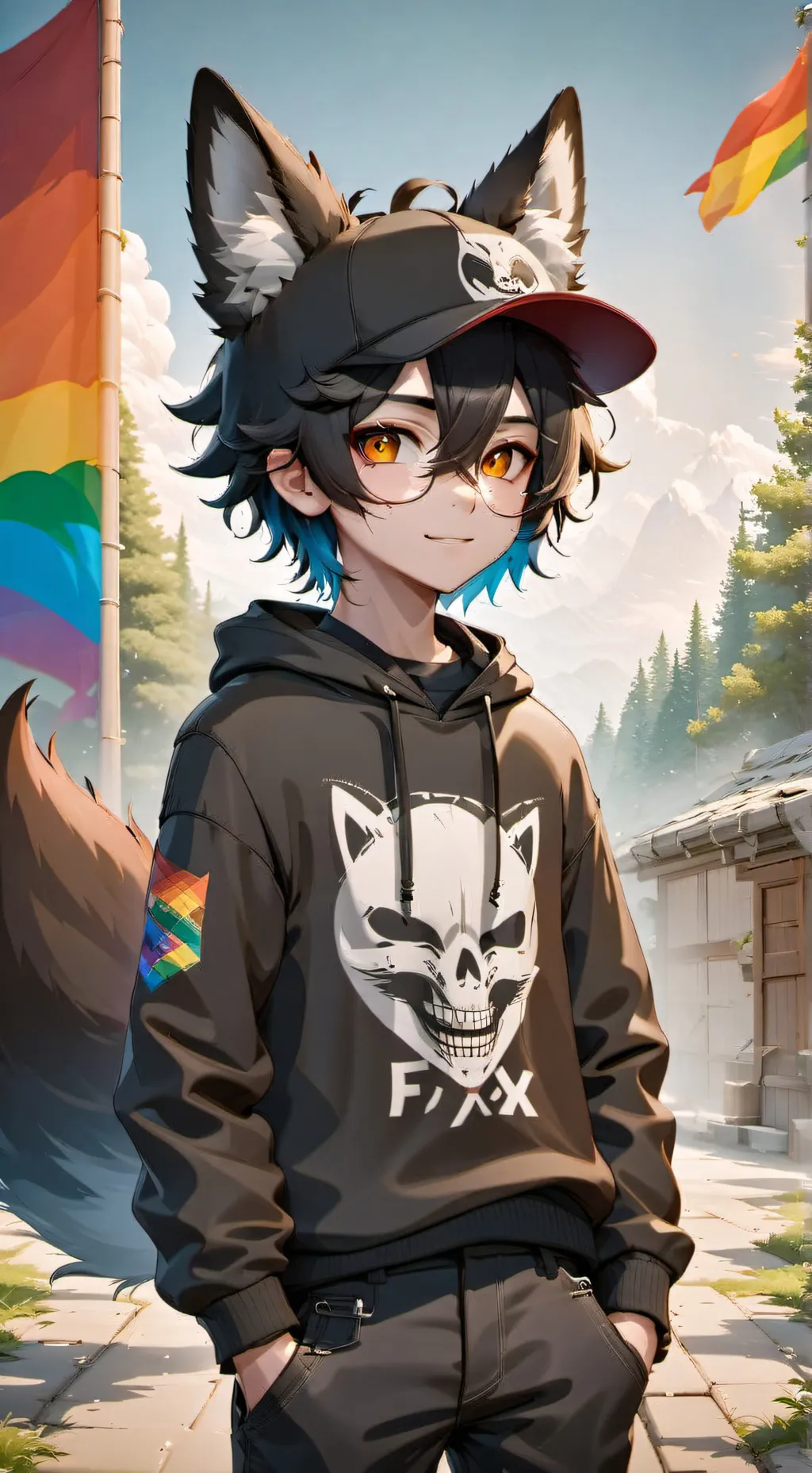 ai character: Solangelo therian? background
