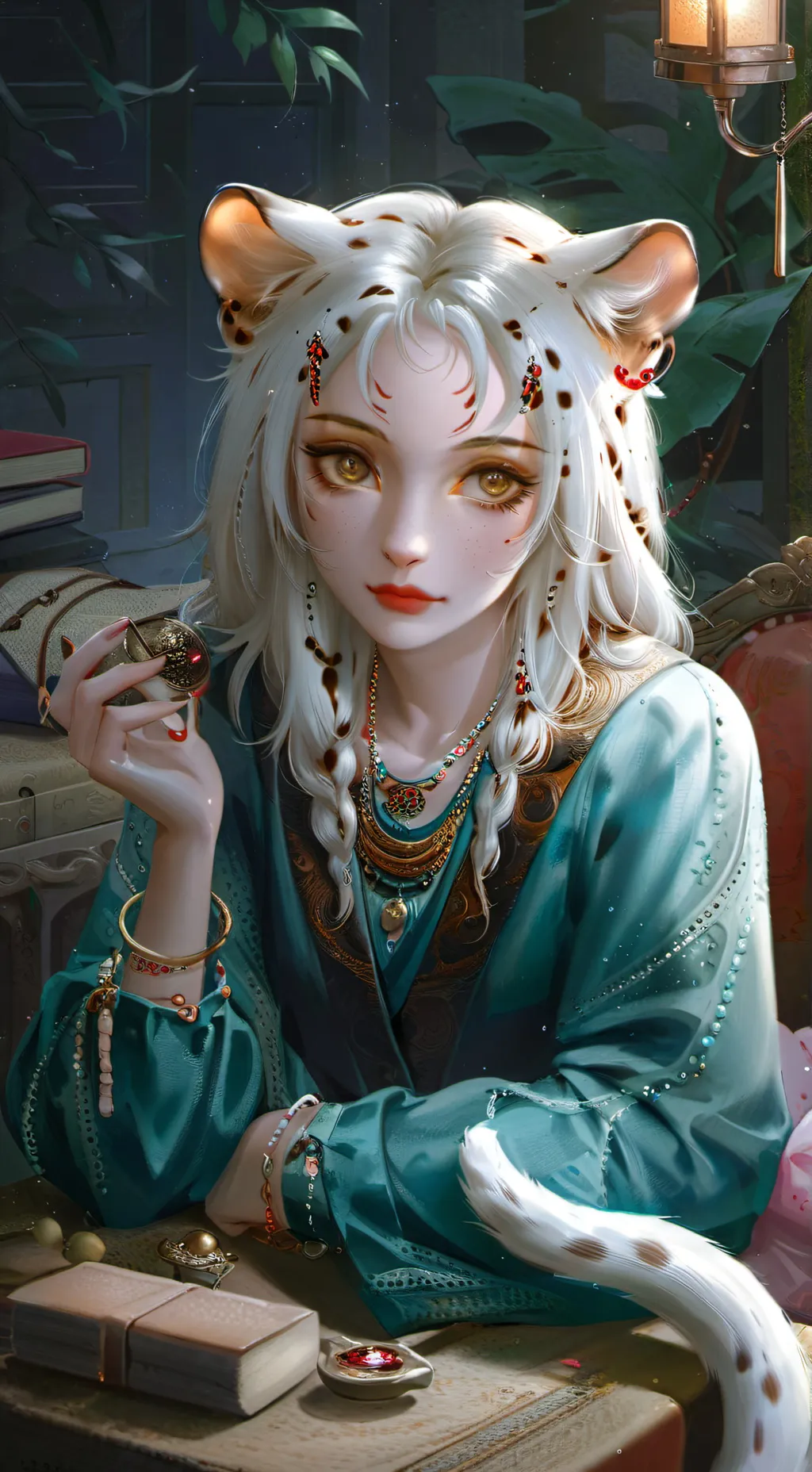 ai character: Leopardina the Roast Whisperer background