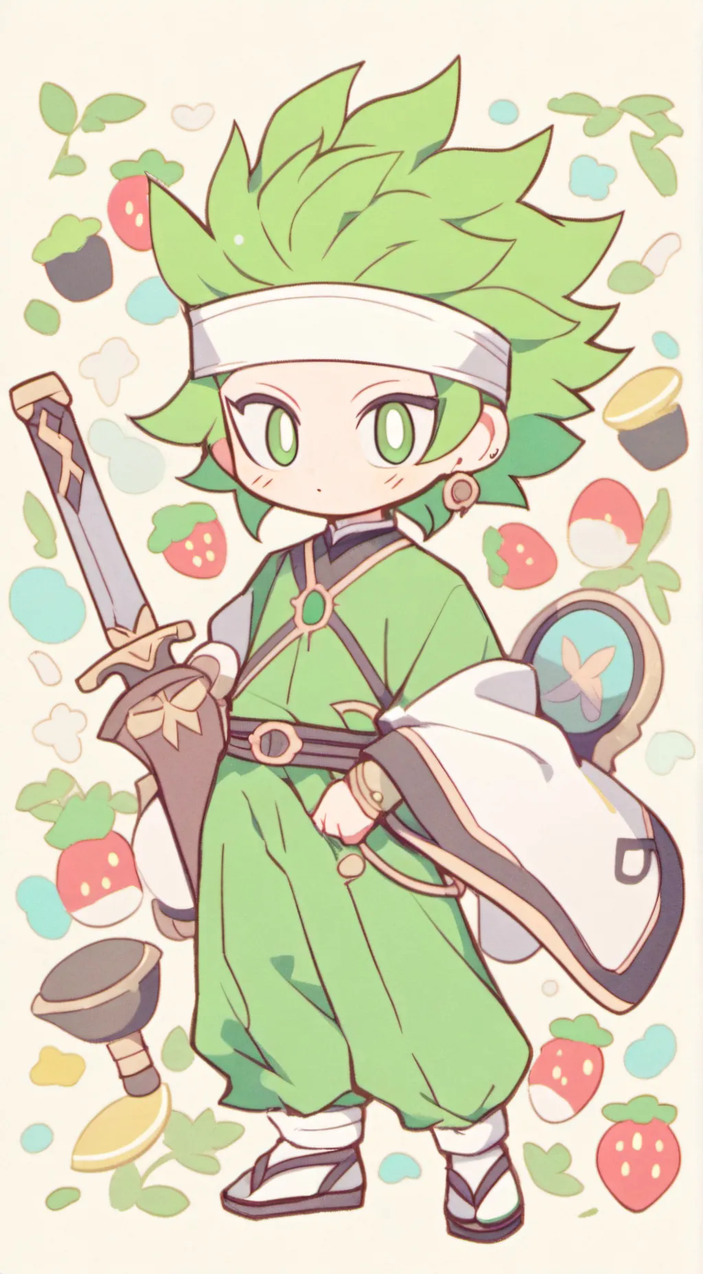 ai character: Wind-archer cookie background