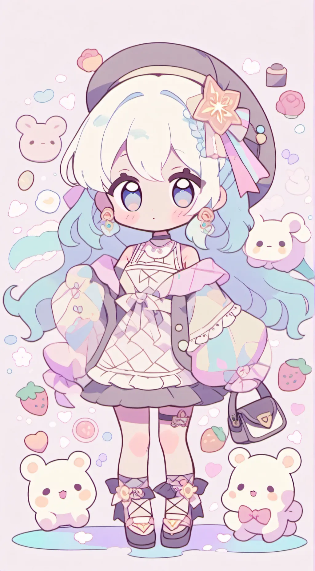 ai character: Niña abandonada  background