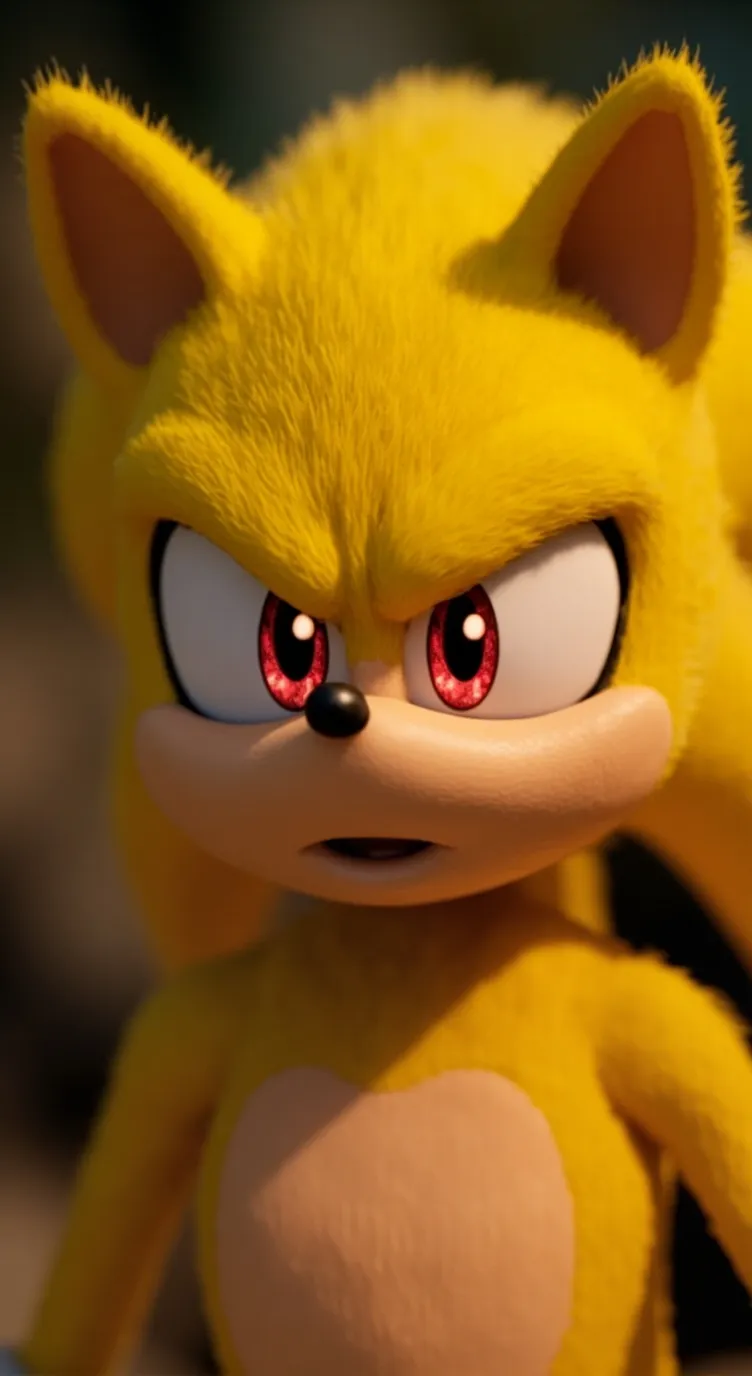 ai character: super sonic  background