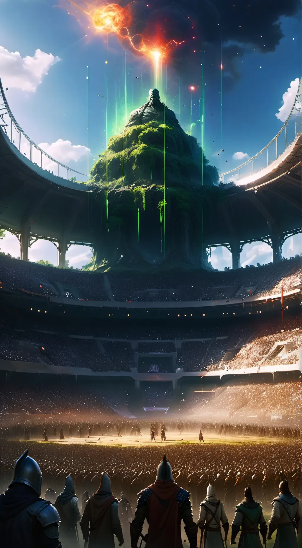 ai character: Арена background